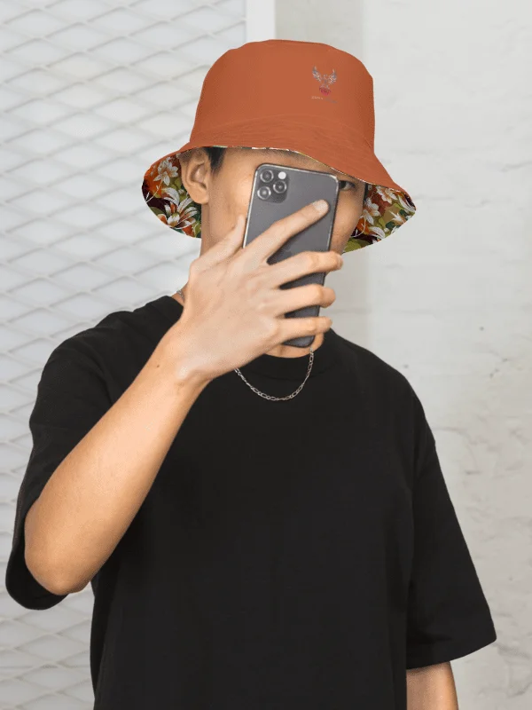 Whispering Garden Earth tone Painted Bucket Hat product image (2)