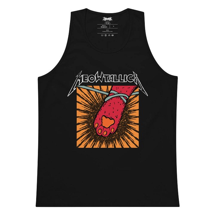 Meowtallica tank top product image (1)