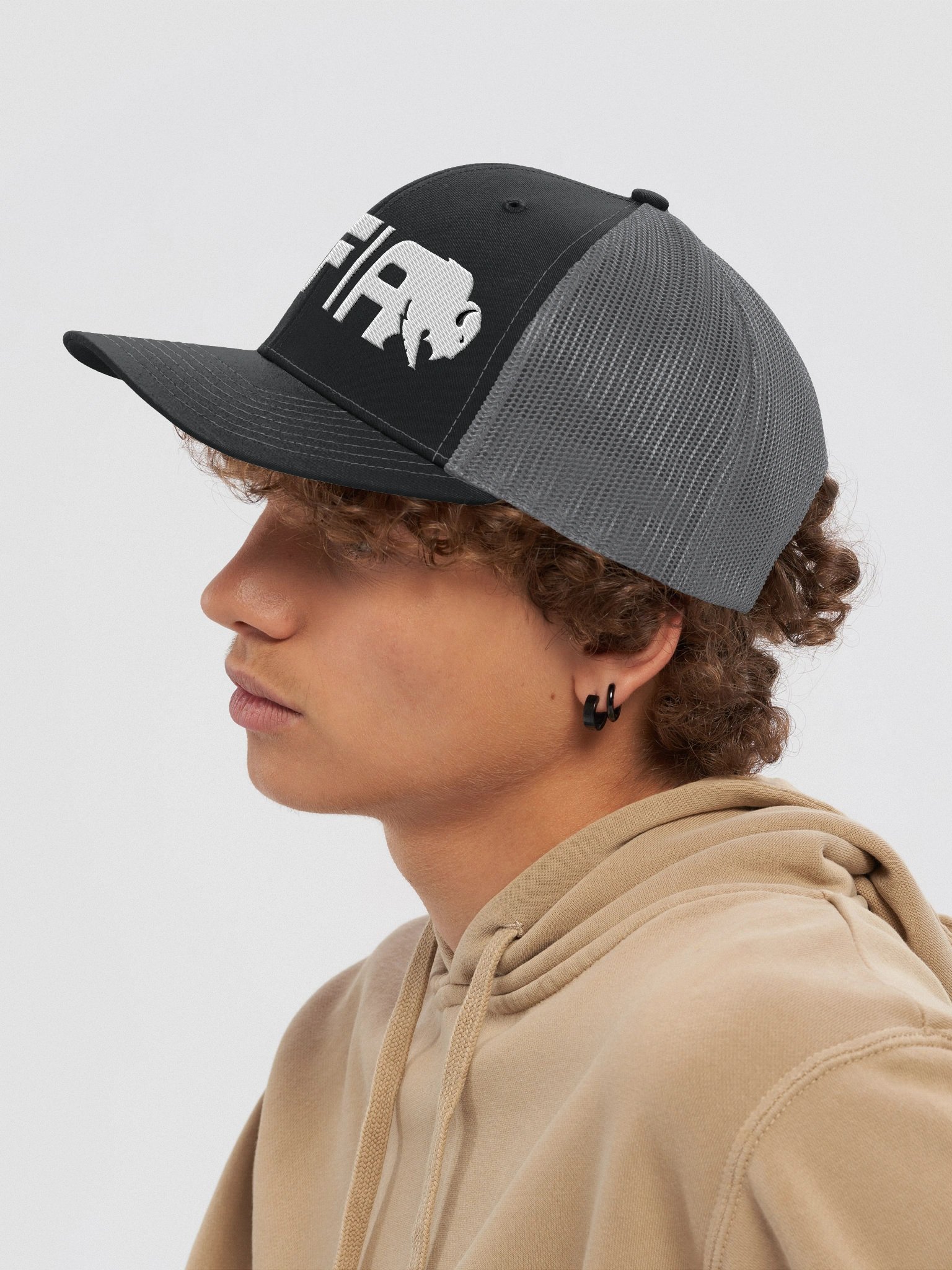 BUFFALO TRUCKER CHAPTER Logo Hat (BW) product image (20)