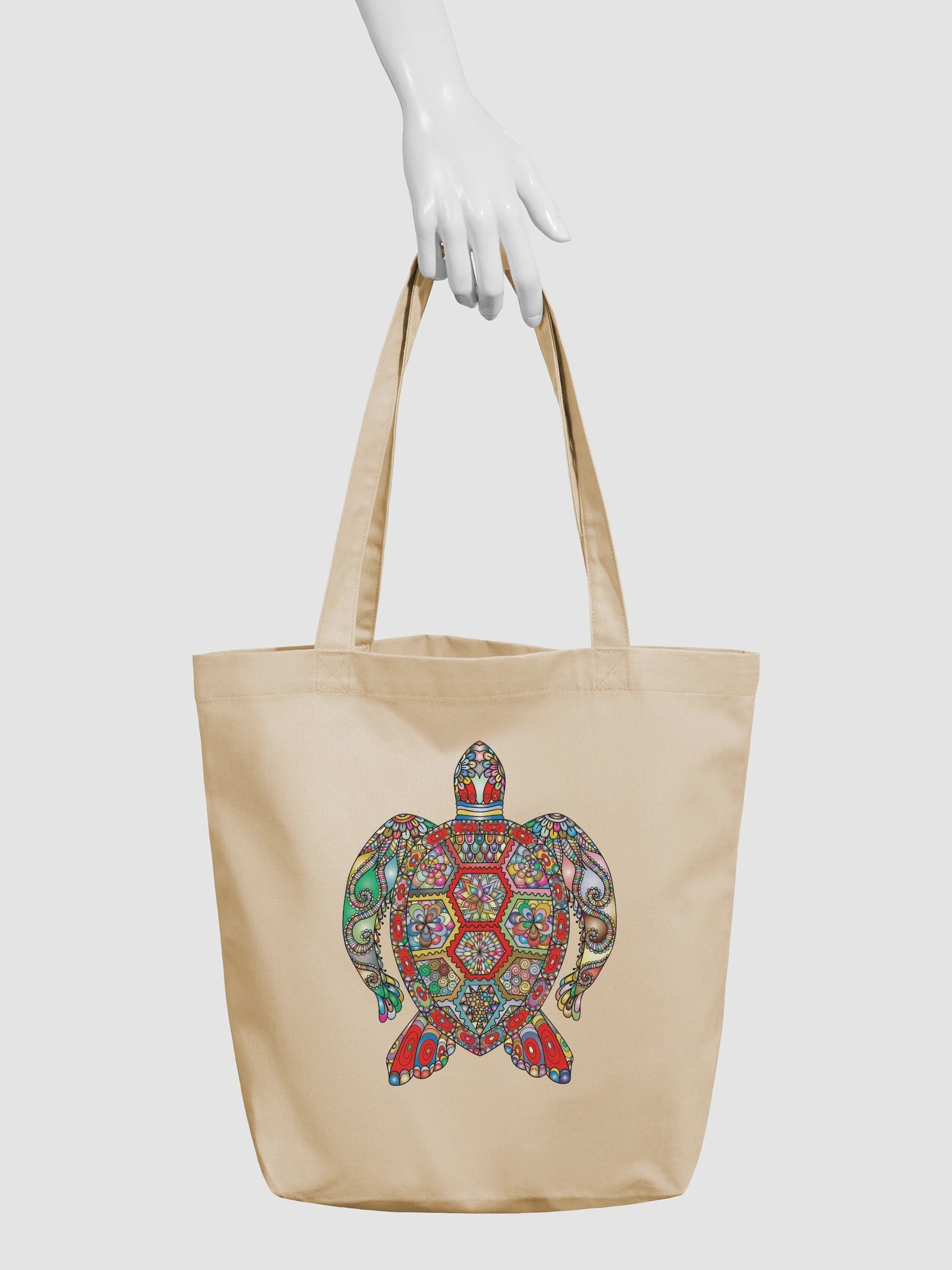 Geometric Turtle Eco-Friendly Tote Bag product image (3)