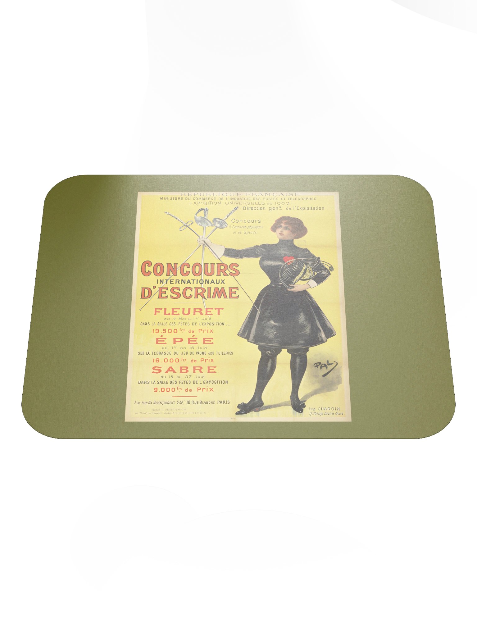 Paris Exposition 1900 Mouse Pad product image (1)