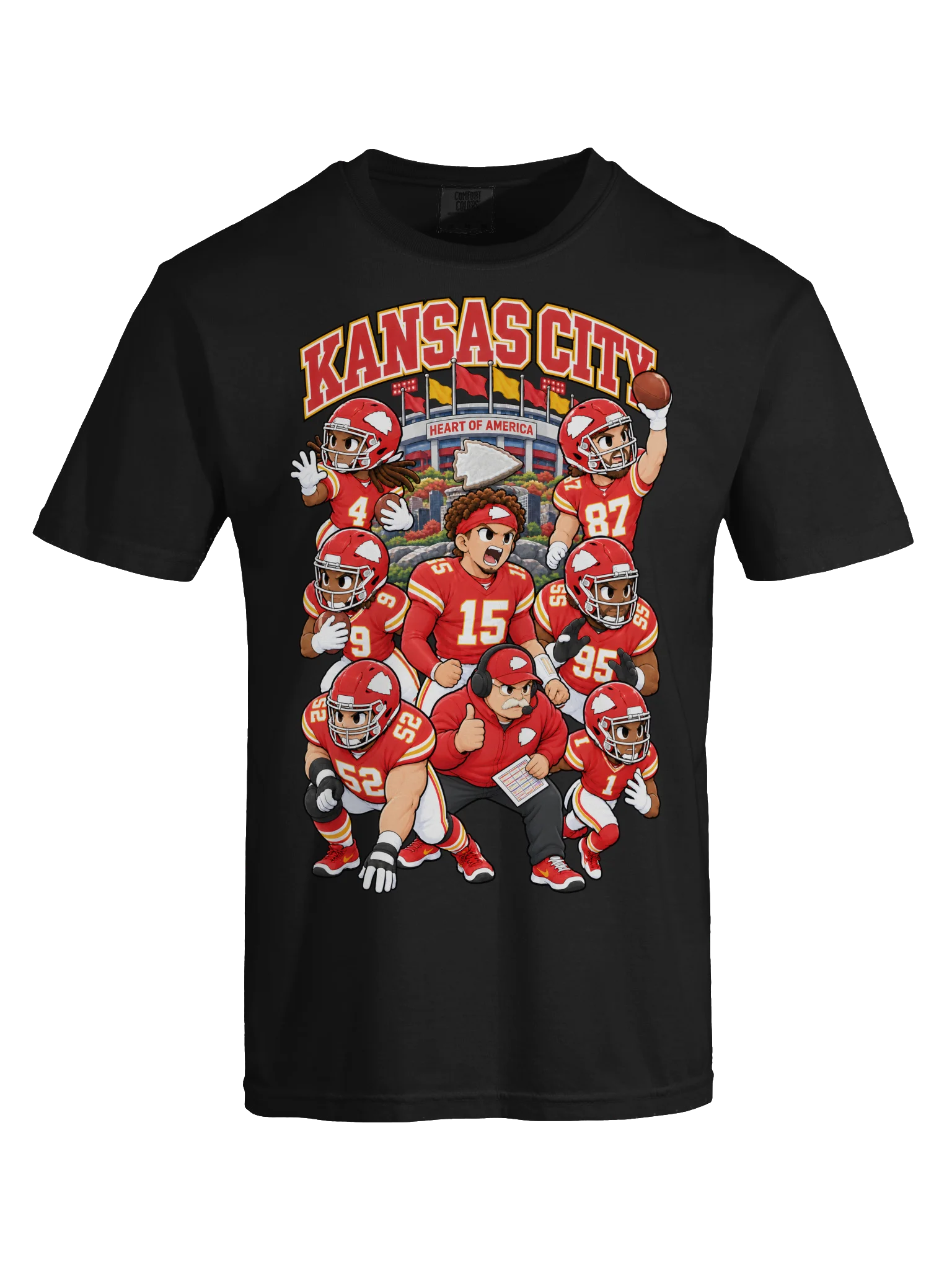 Kansas City Football Animated Player T-Shirt product image (9)