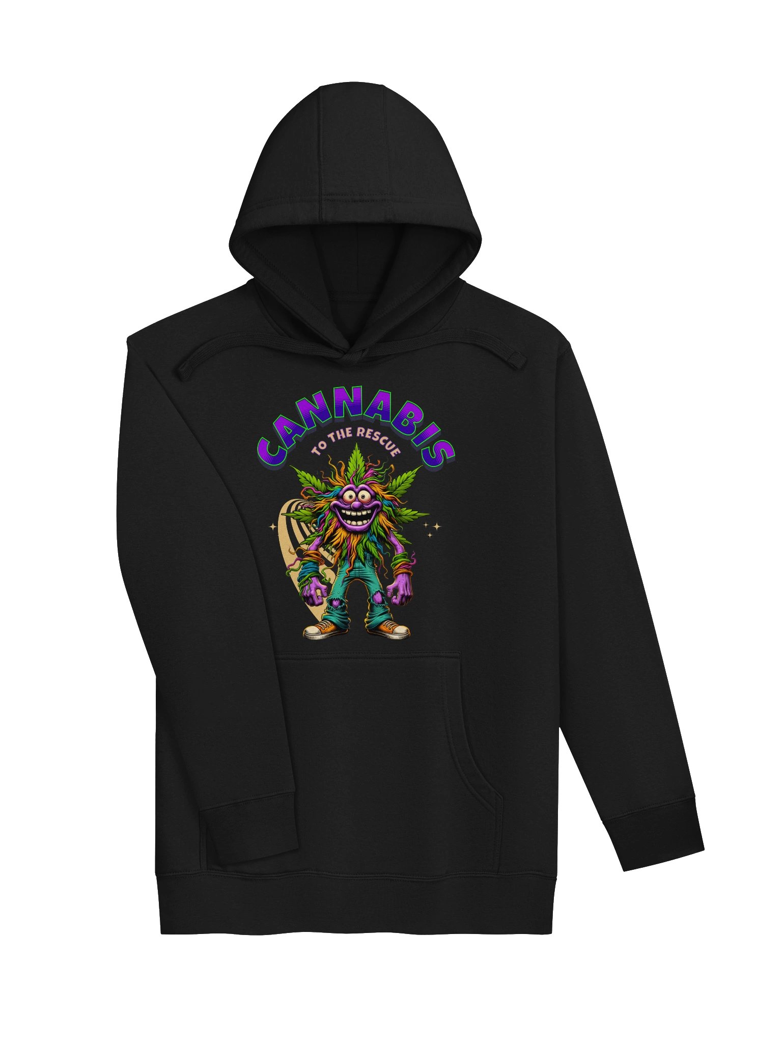 Cannabis to the Rescue | Premium Unisex Hoodie | Funny Weed Pullover for Chill Vibes product image (5)
