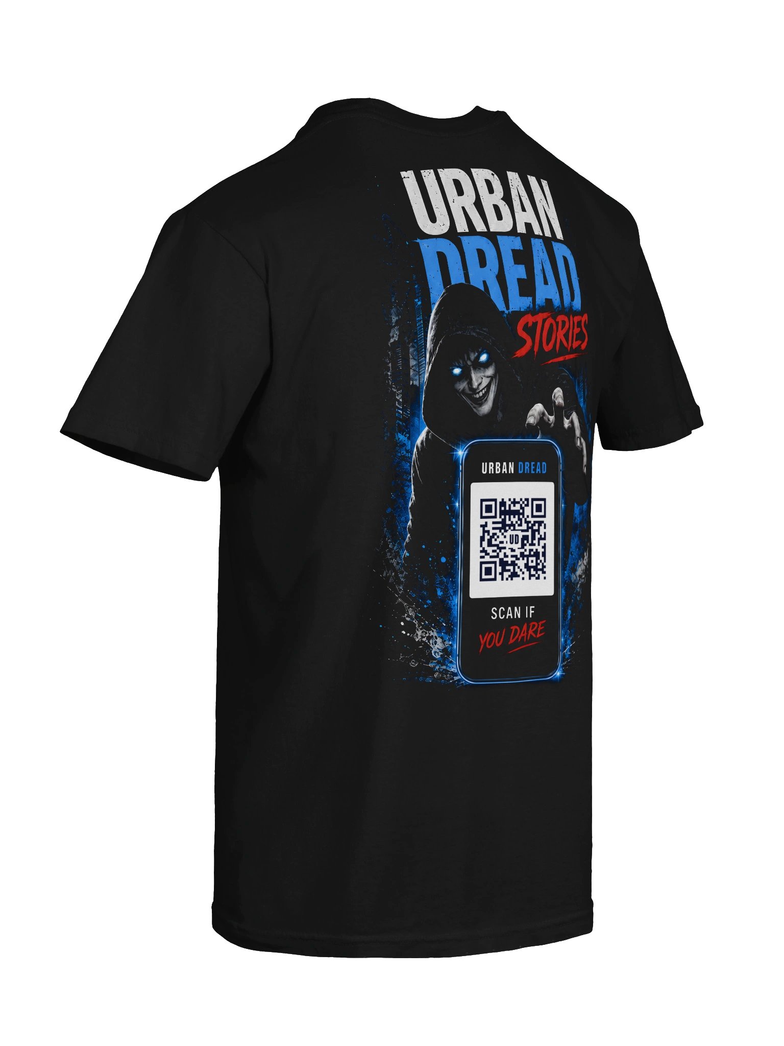 Urban Dread Stories — Scan If You Dare QR Horror T-Shirt product image (8)