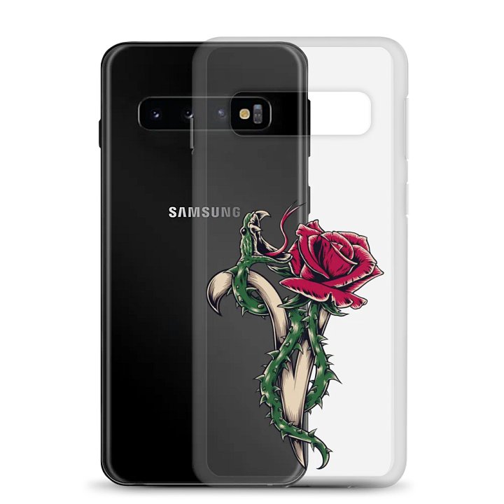Red V-Rose Clear Samsung Phone Case product image (22)