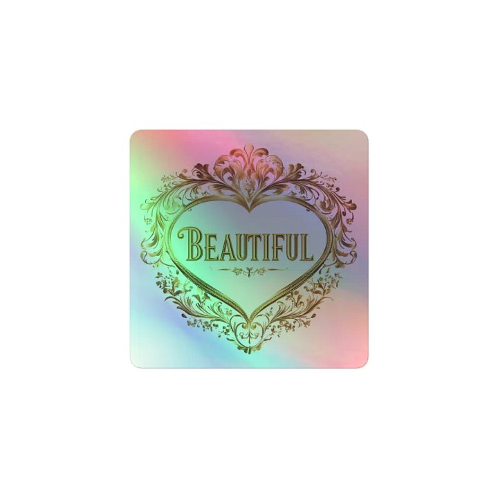 Beautiful Holographic Elegance Sticker product image (1)