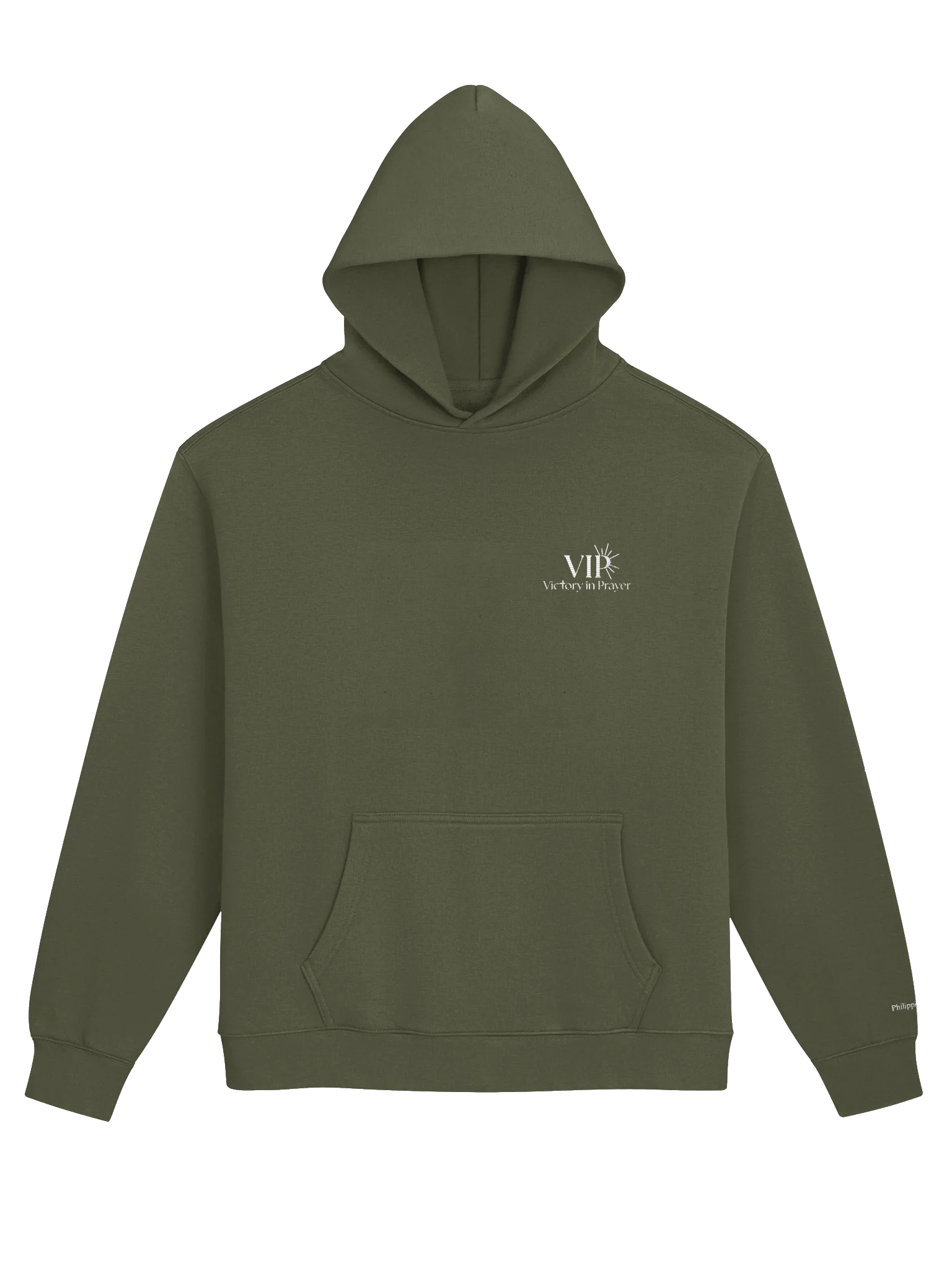Embroidered Unisex VIP Hoodie with Philippians 4:6 on sleeve product image (33)