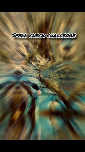 Spell Check Challenge: 🤩
The reveal will be on YouTube University later today. 

What's the answer?