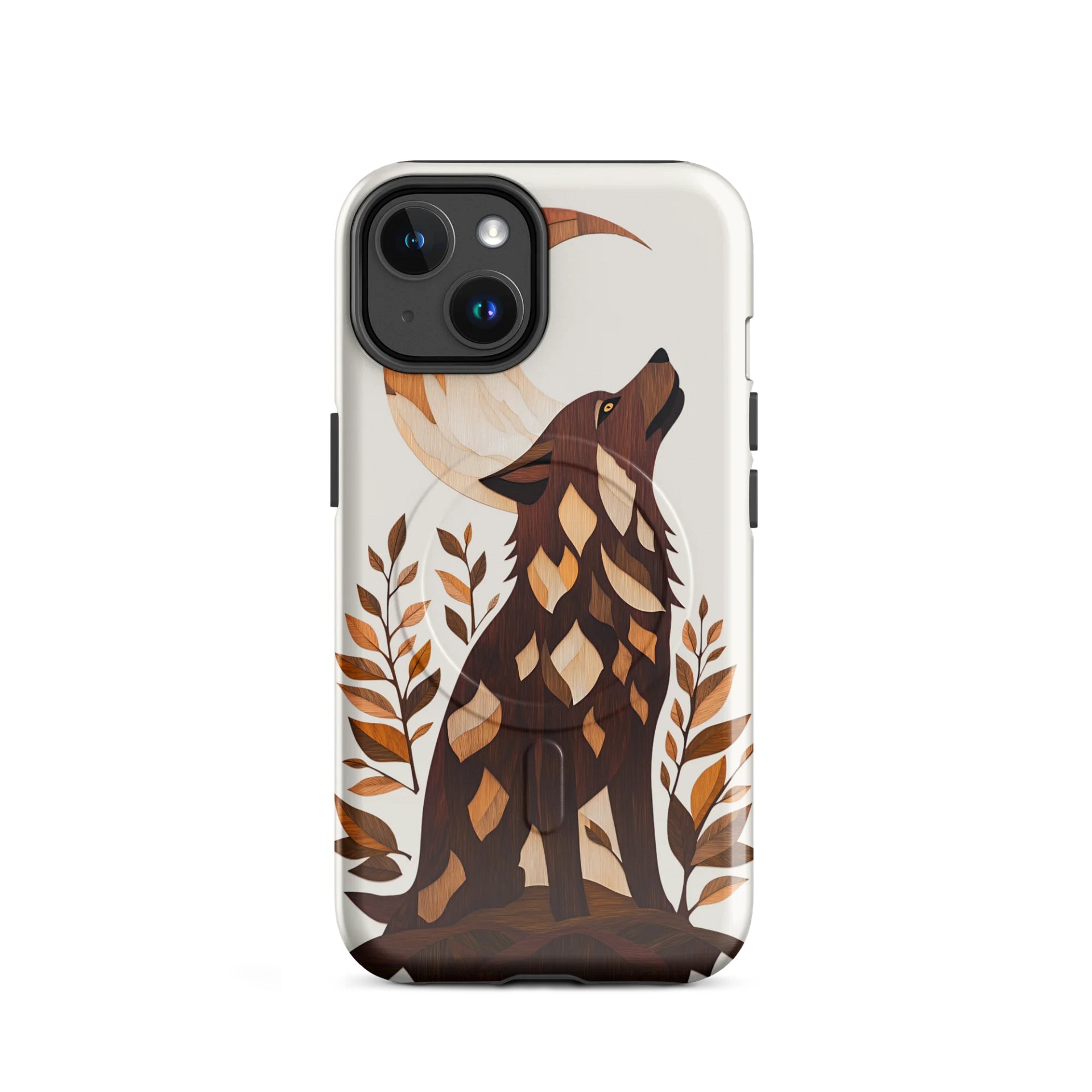 Mosaic Wolf iPhone® MagSafe® Tough Case product image (2)