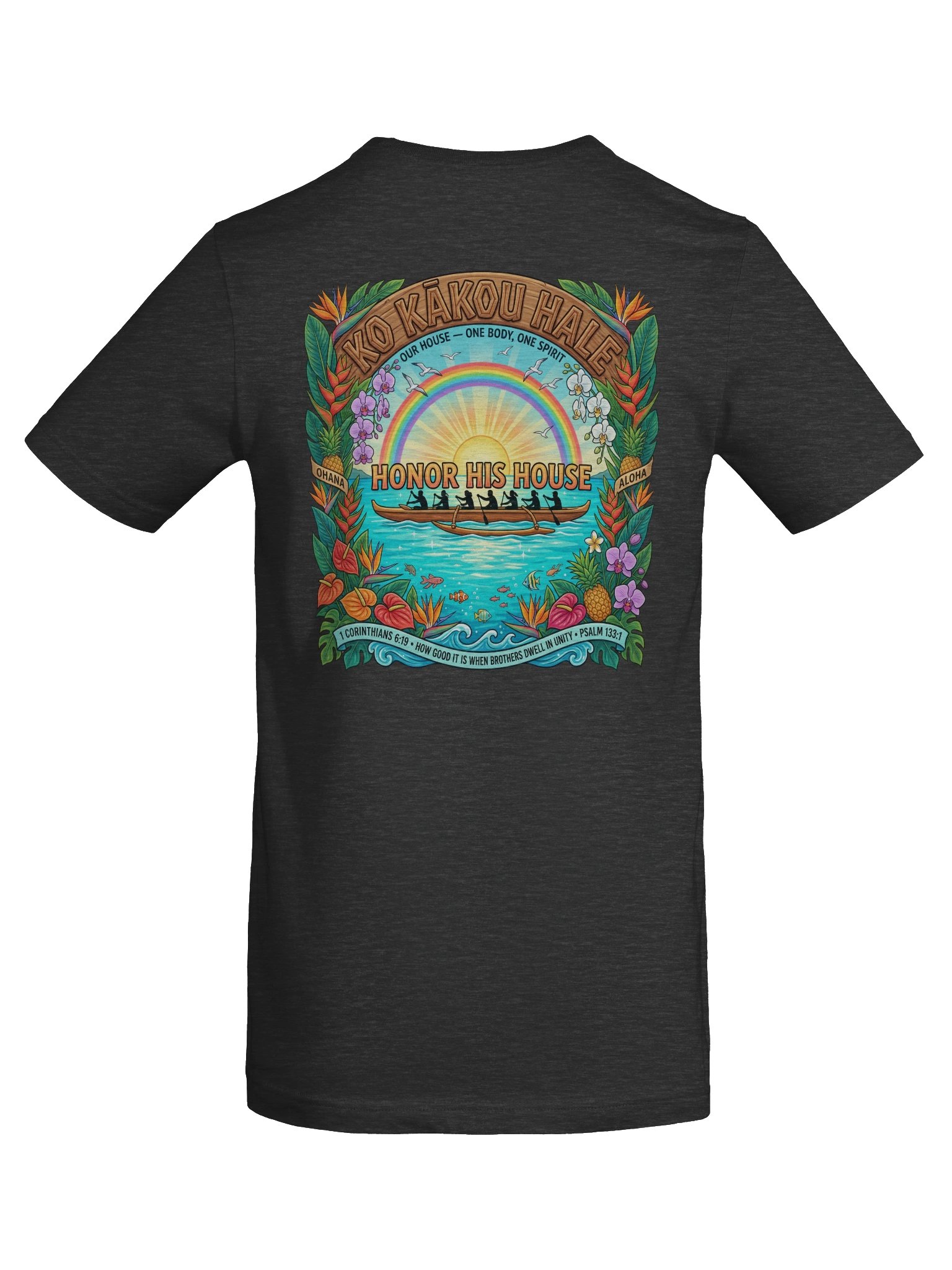 His House Unisex "Ko kākou hale" T-Shirt product image (6)