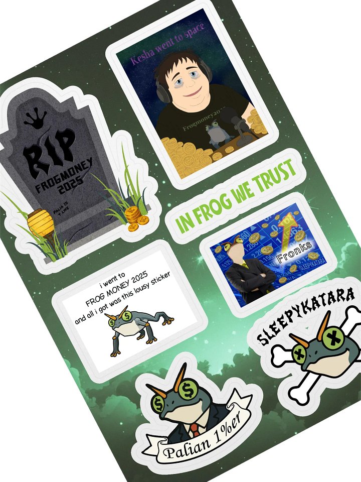 RIP FROGMONEY2025 Sticker Sheet product image (2)