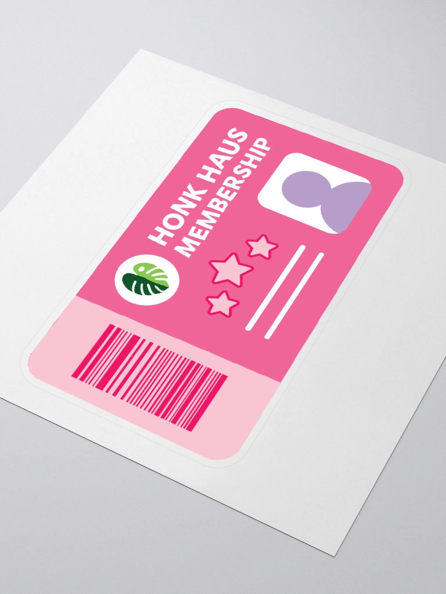 honk haus membership card sticker product image (3)