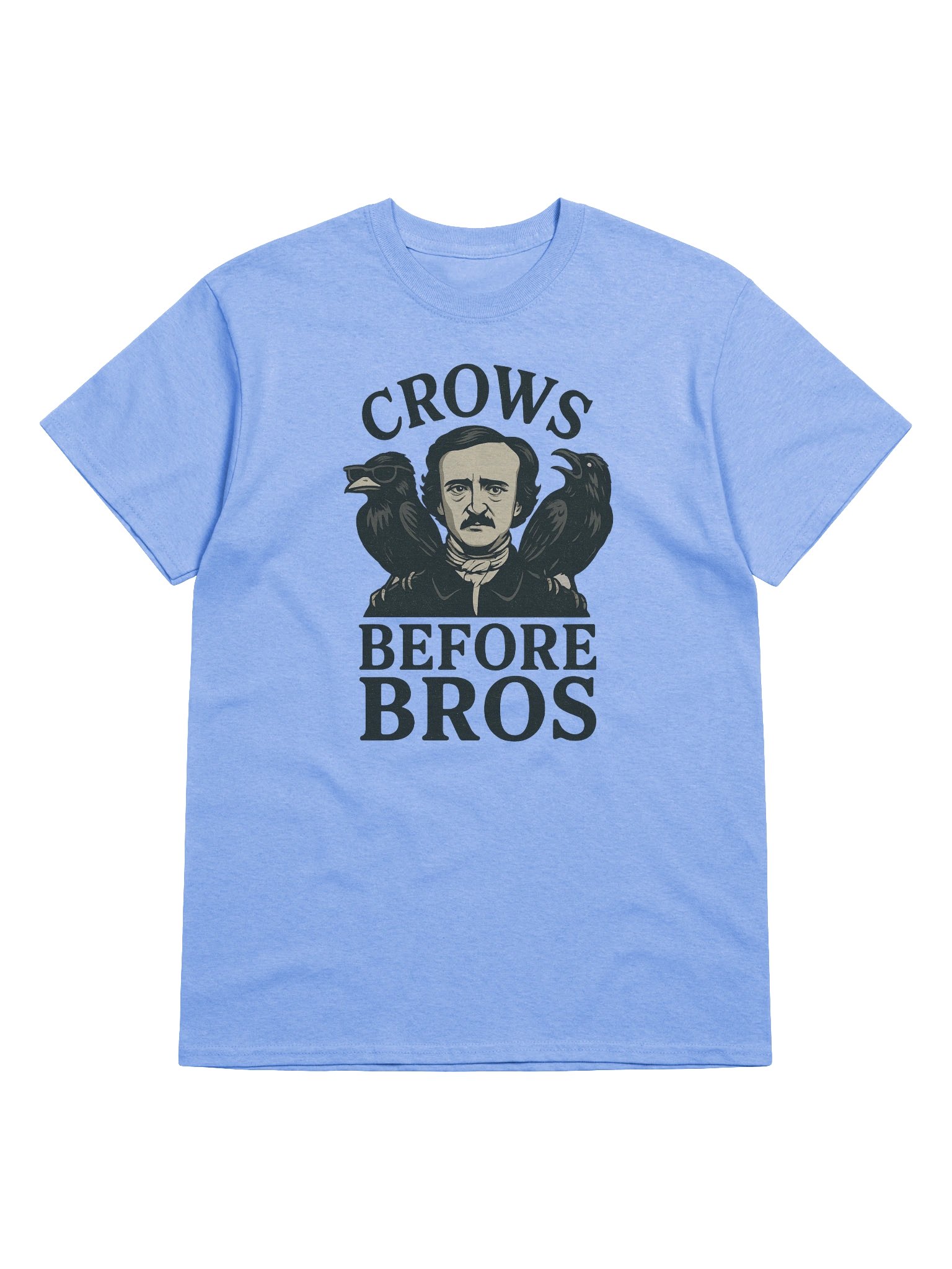 Crows Before Bros Edgar Allan Poe T-Shirt – Raven Gothic Humor Tee product image (10)