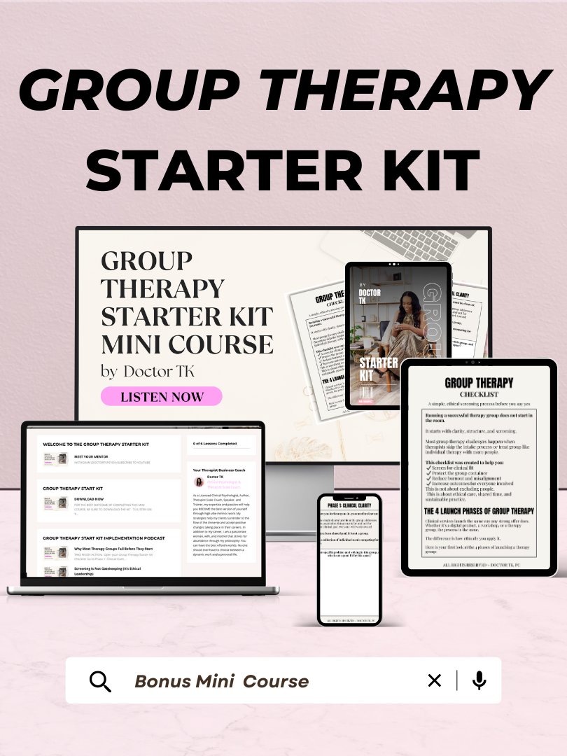 Group Therapy Starter Kit Checklist product image (1)
