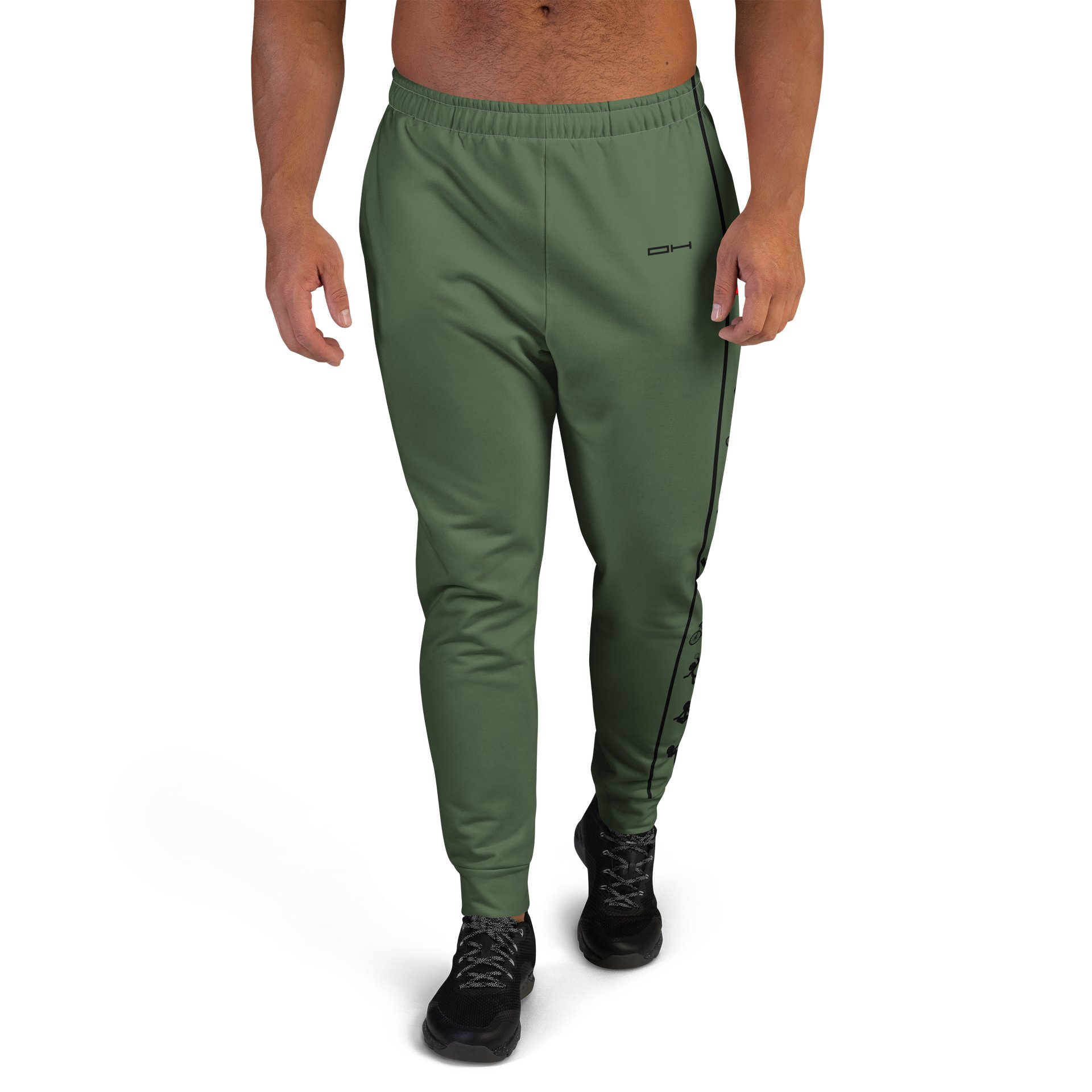 Military Green Sport Joggers // Streetwear for the Athlete product image (2)