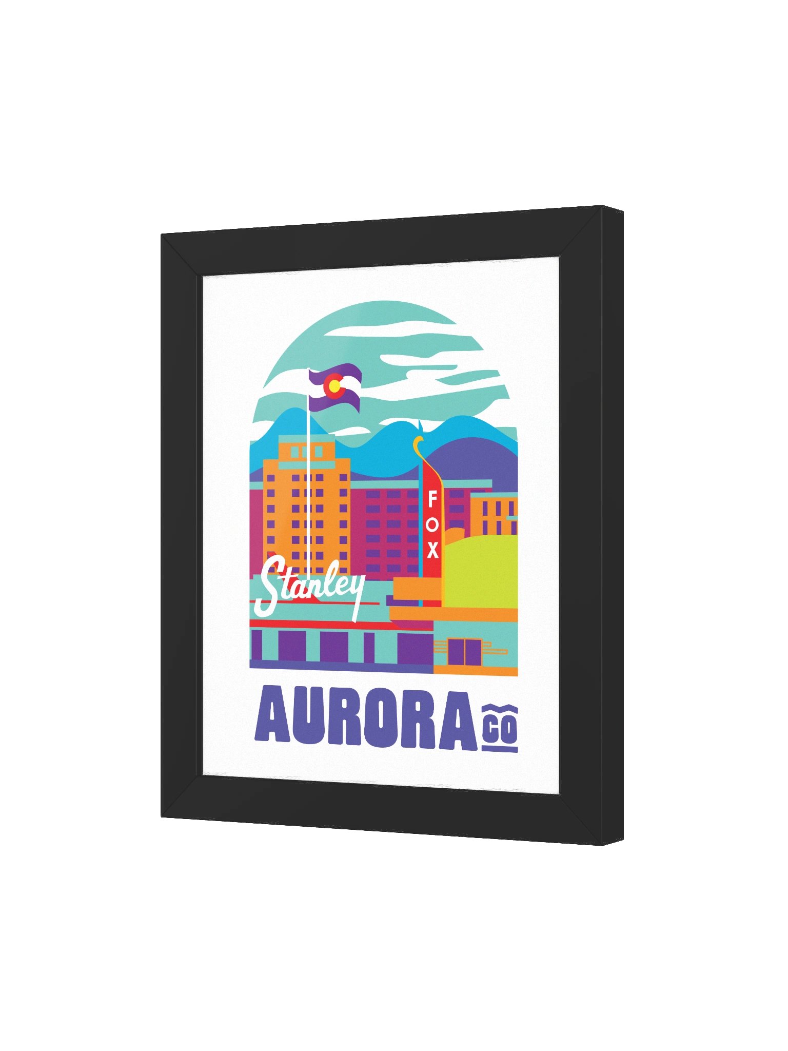 Aurora Cityscape Framed Poster product image (45)