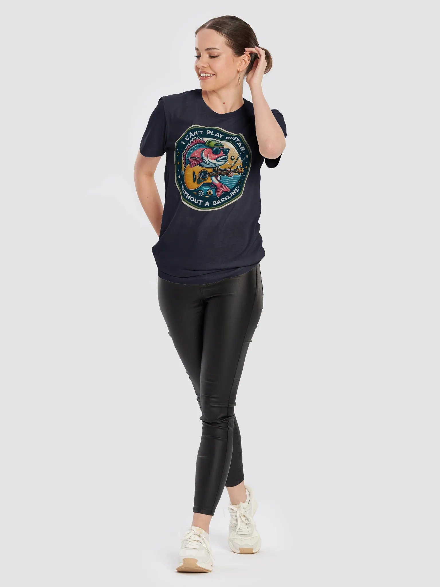 I can't play guitar without a bassline! Tee product image (4)