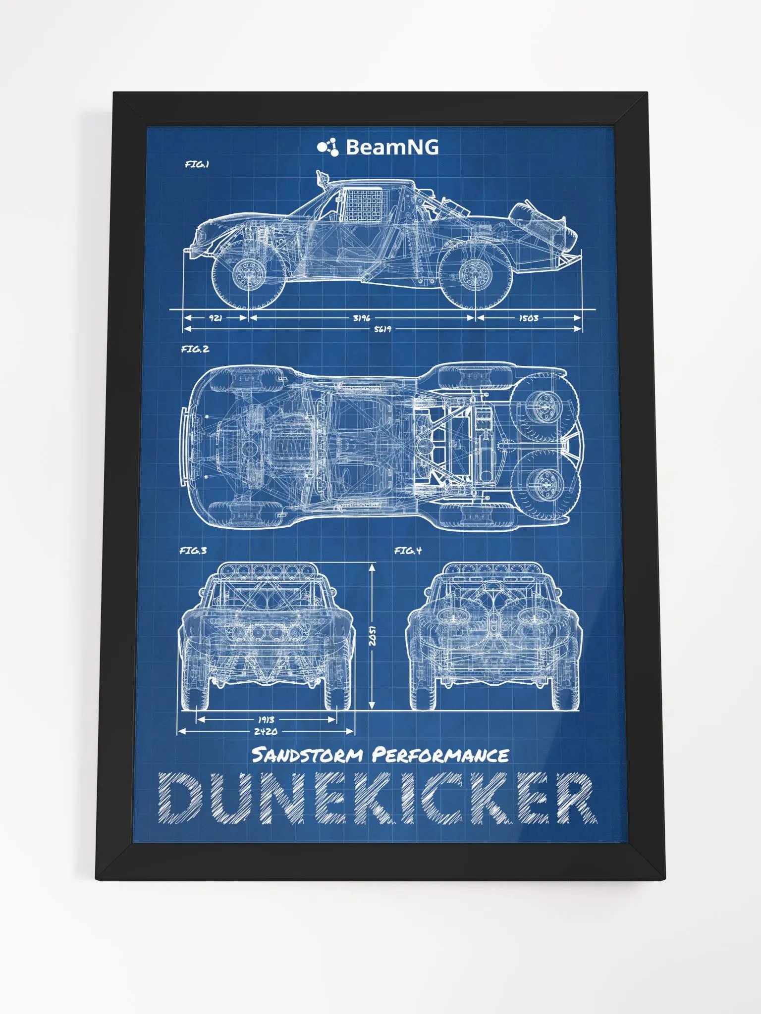 Framed Poster: SP Dunekicker Blueprint product image (4)