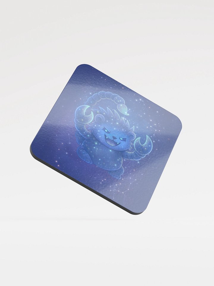 Zodiac hedgie Scorpio coaster product image (1)
