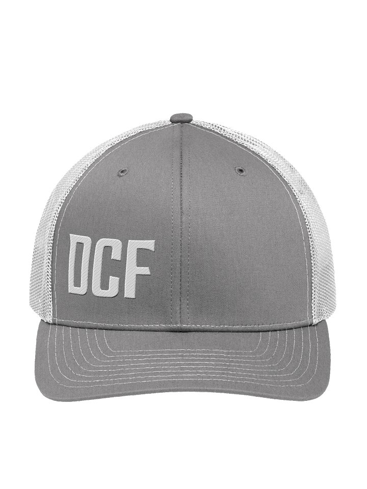 Bold DCF Trucker Hat - Grey & White product image (1)