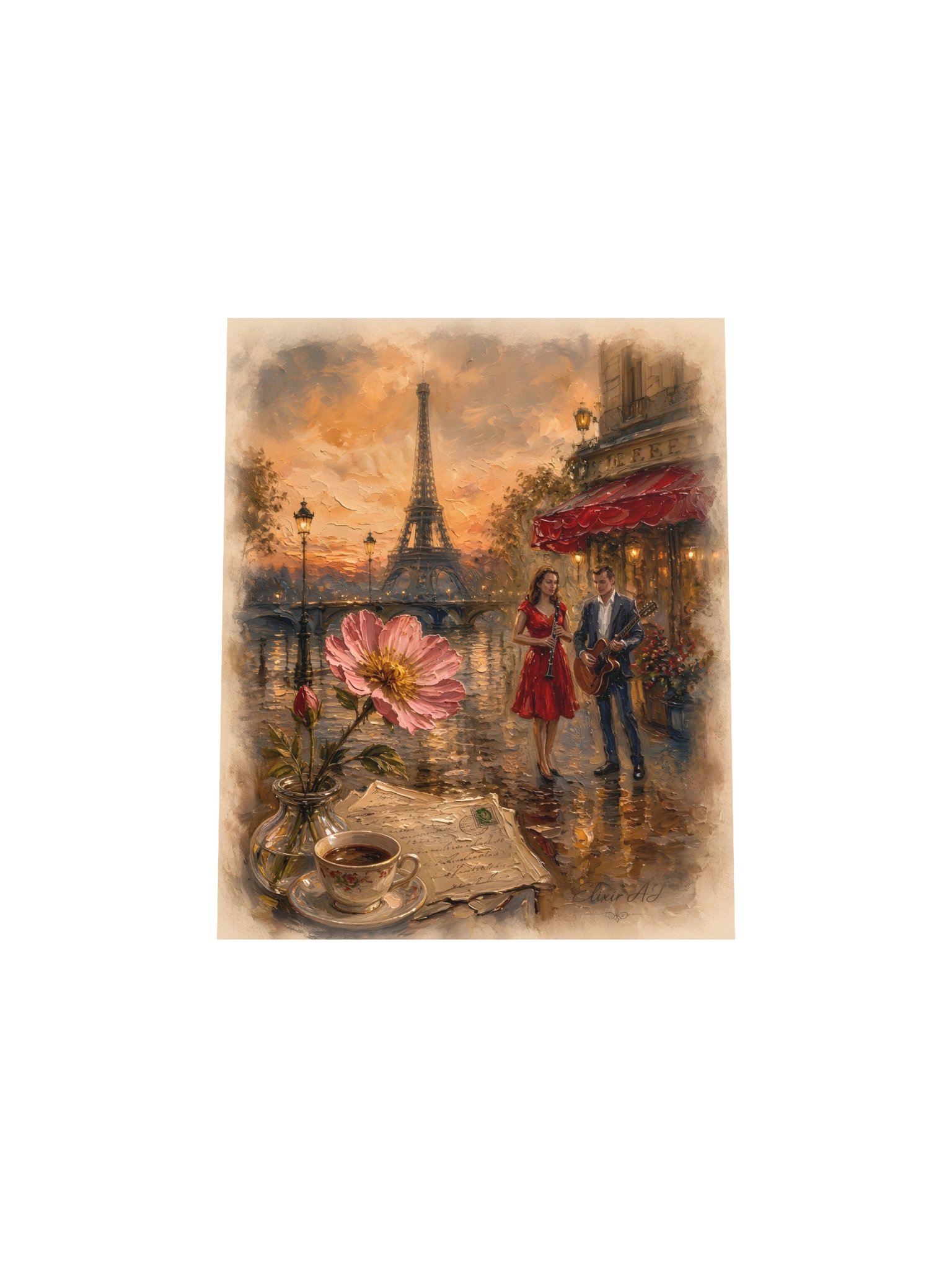Petite Fleur – Romantic Paris Wall Art Poster by Elixir AJ product image (8)