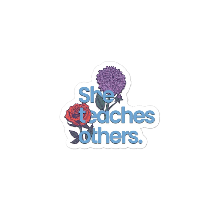She Teaches Vinyl Decal product image (2)