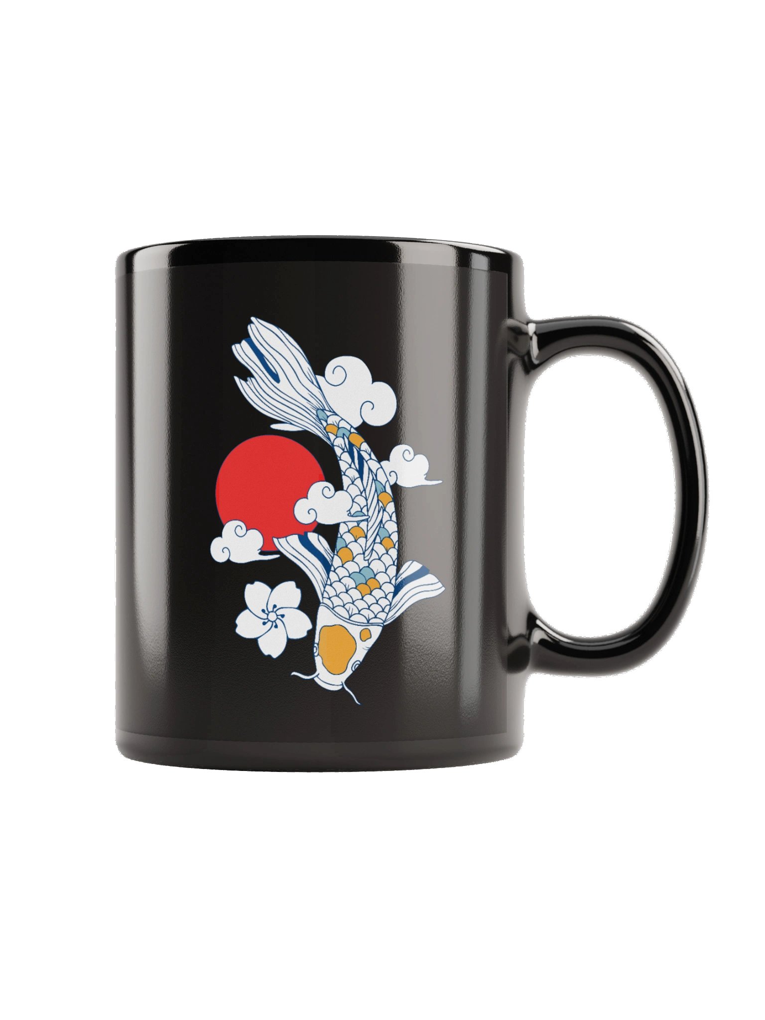 Koi Fish Black Mug product image (3)