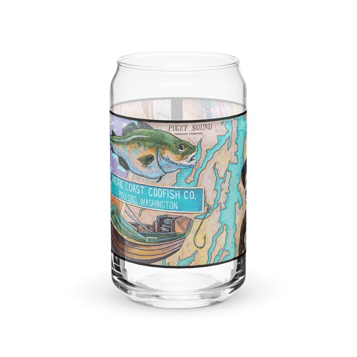 Poulsbo Maritime Glass Can product image (2)
