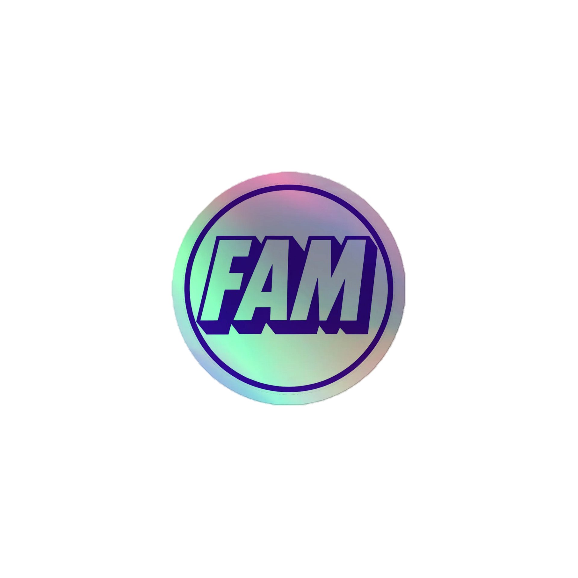 FAM Holo Sticker product image (1)