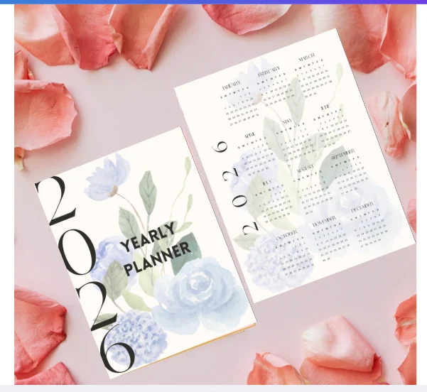 2026 Digital Yearly Planner, Planner PDF, Yearly Calendar, Digital Schedule, Productivity Tool, Instant Download product image (1)