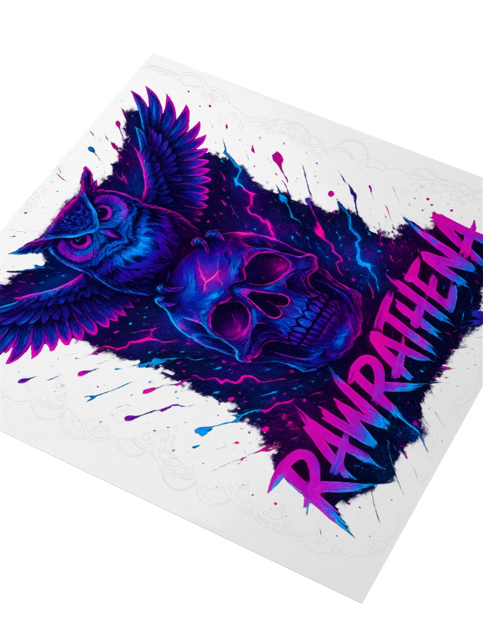 Neon Owl Perched Sticker Set product image (3)