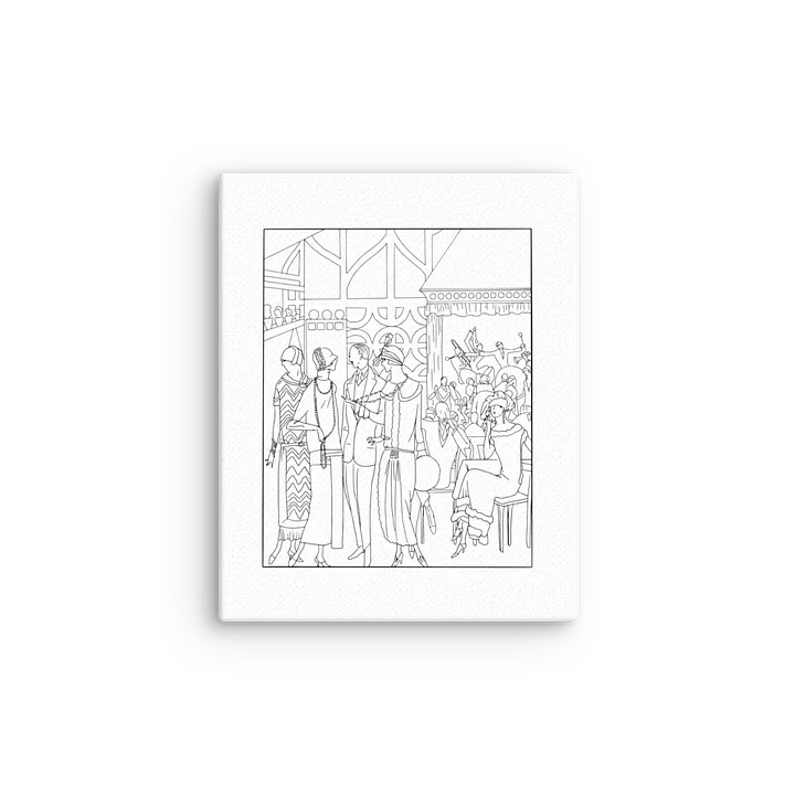 Art Goût Beauté, 1925 — Jazz Age Party | Color Your Own Canvas Print product image (6)