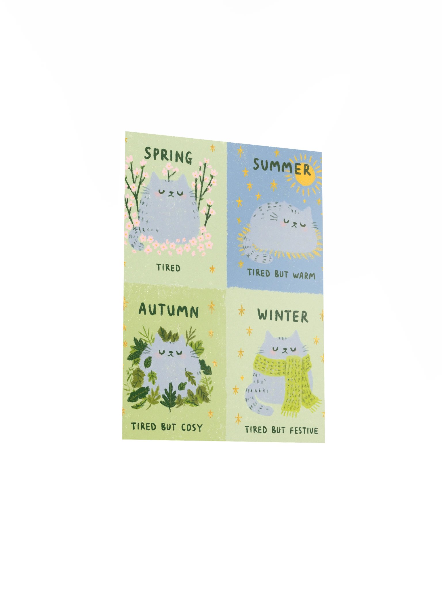 Sleepy Cat Through the Seasons product image (15)