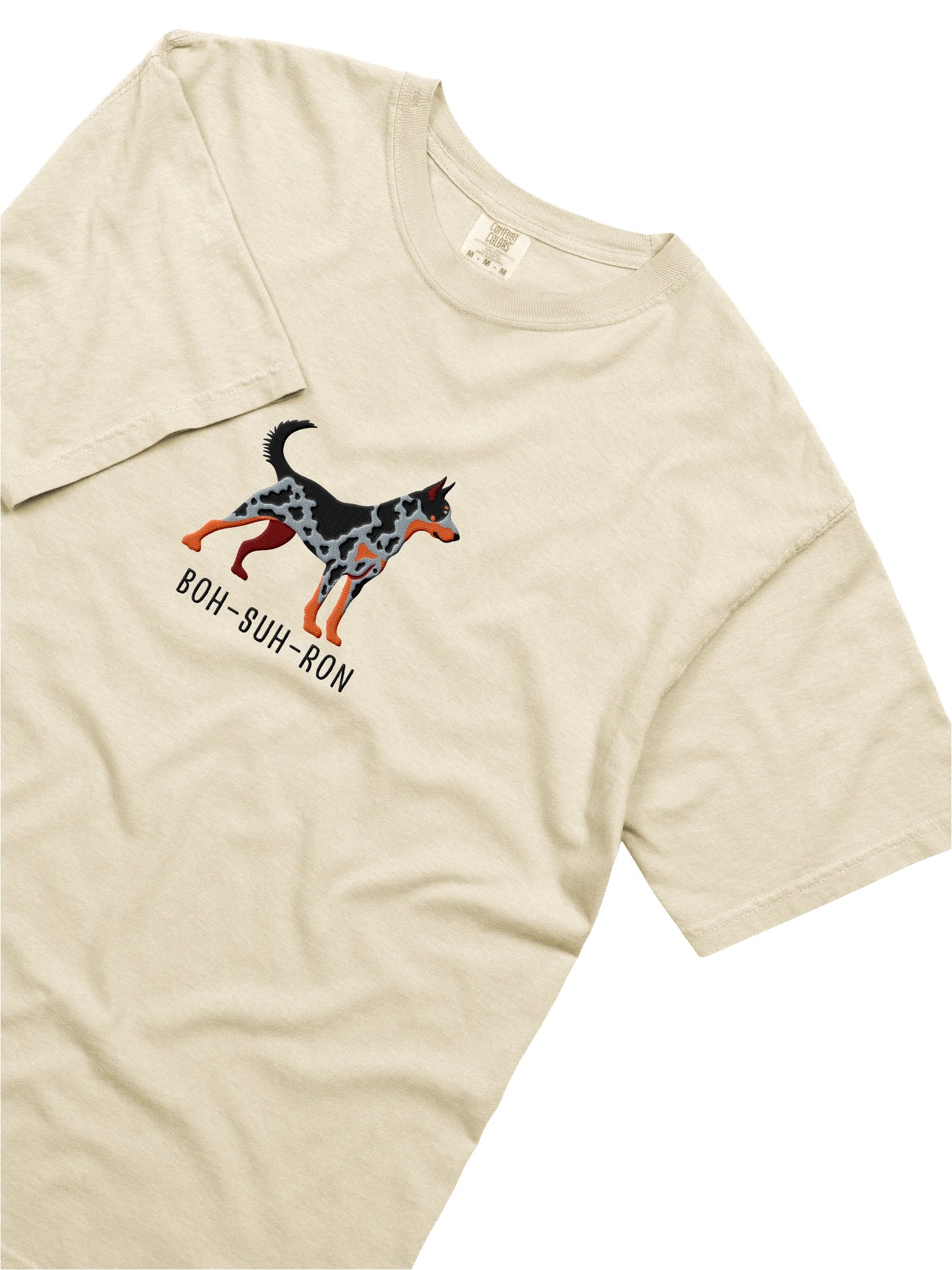 Boh-Suh-Ron T-Shirt(Embroidered) of a Beauceron(Harlequin, Cropped Ears) product image (8)
