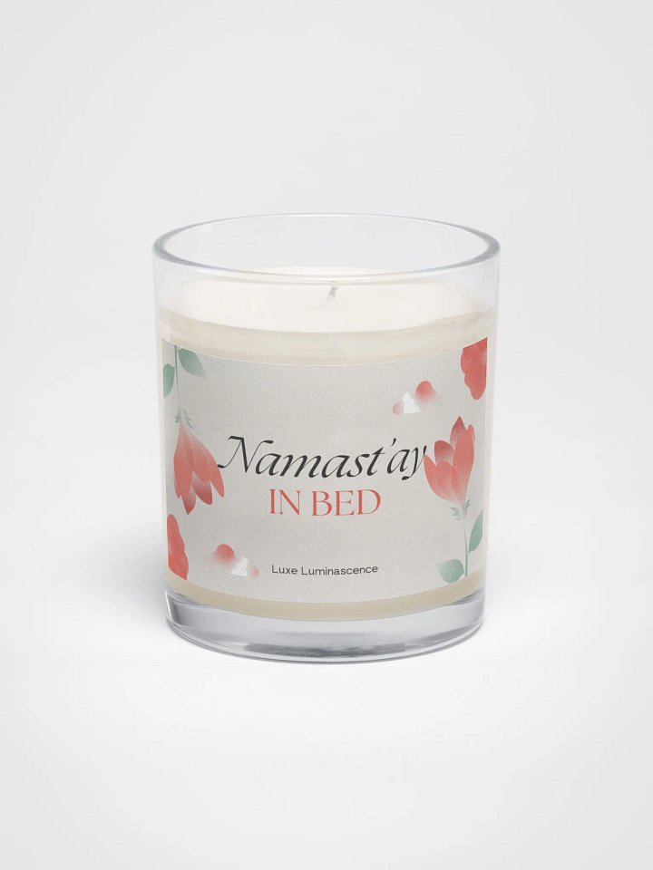 Namast'ay in Bed Funny Quote Candles product image (1)