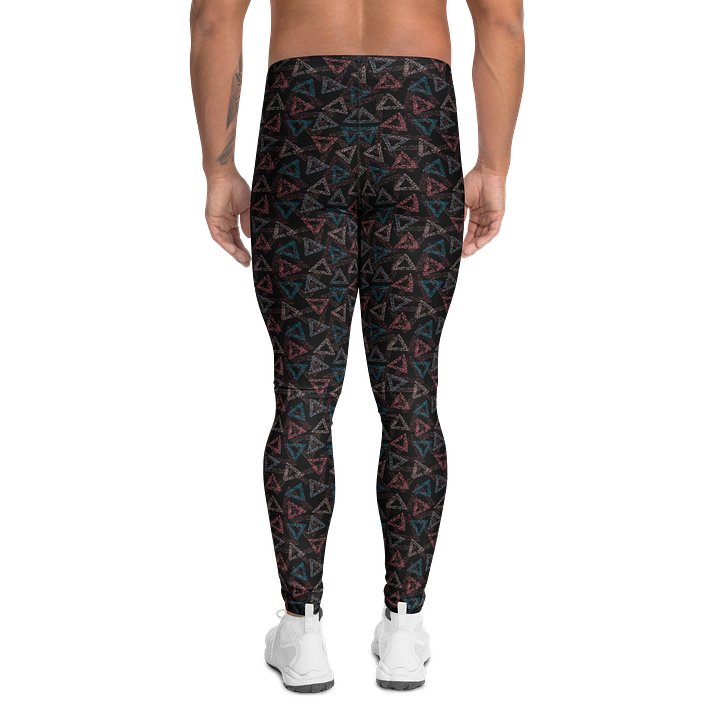 Colorful Rainbow Triangles Men’s Leggings product image (2)