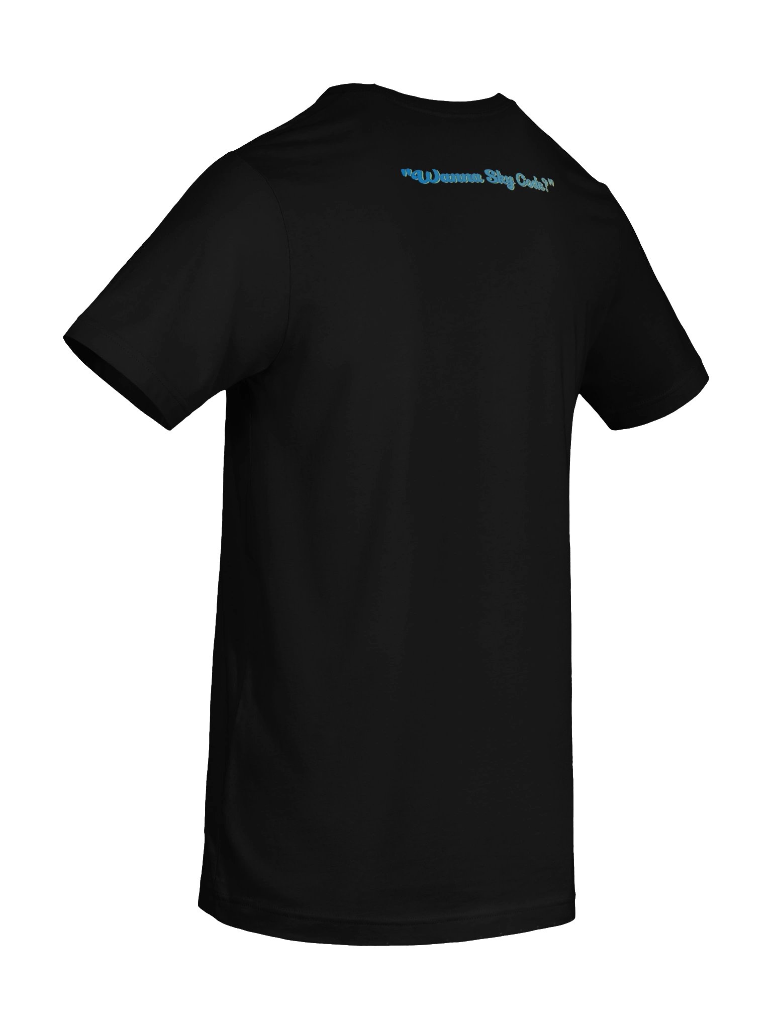 T - Black - "Wanna Sky Code?" on back product image (10)