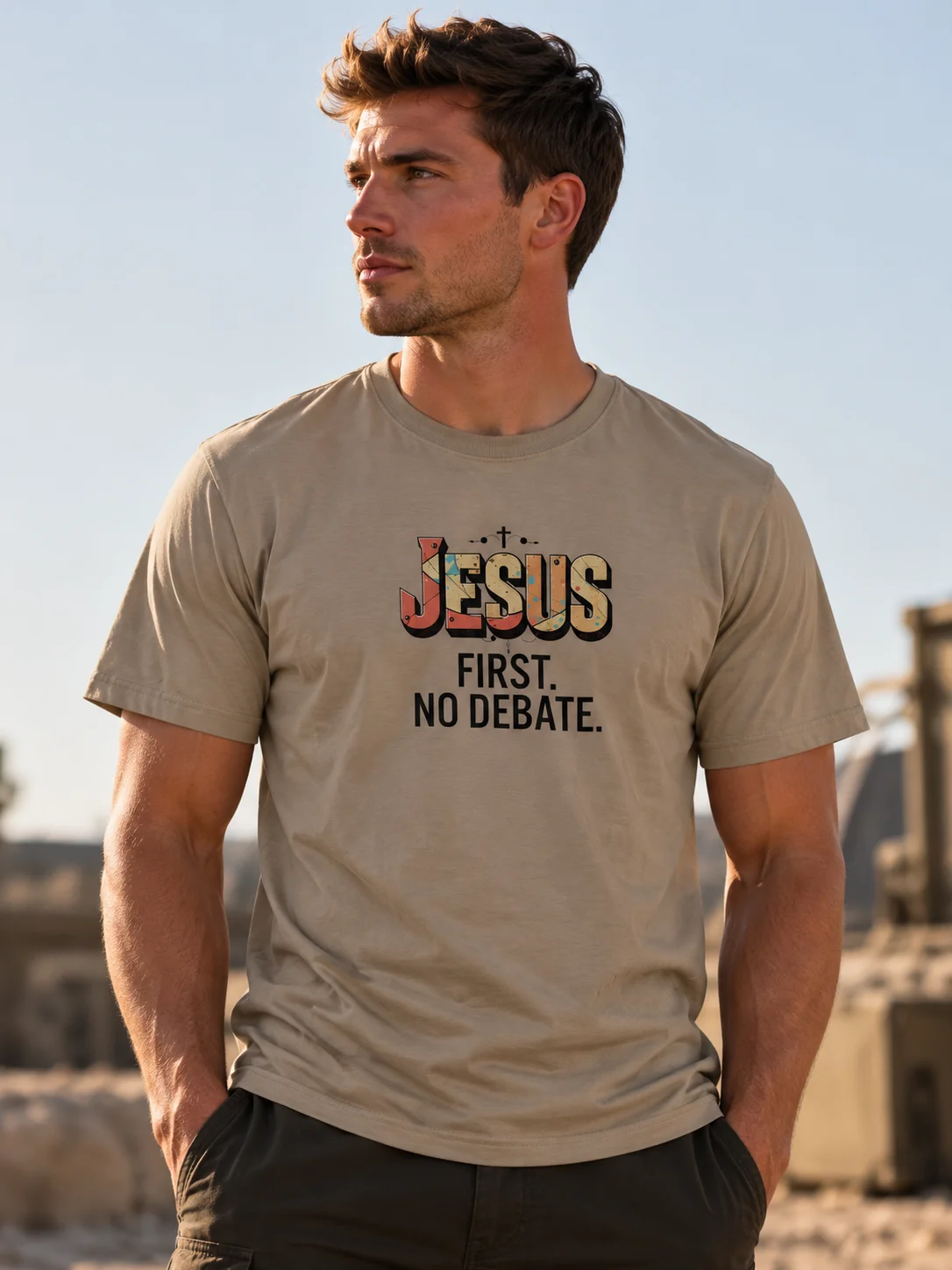 Jesus First No Debate T-shirt product image (42)