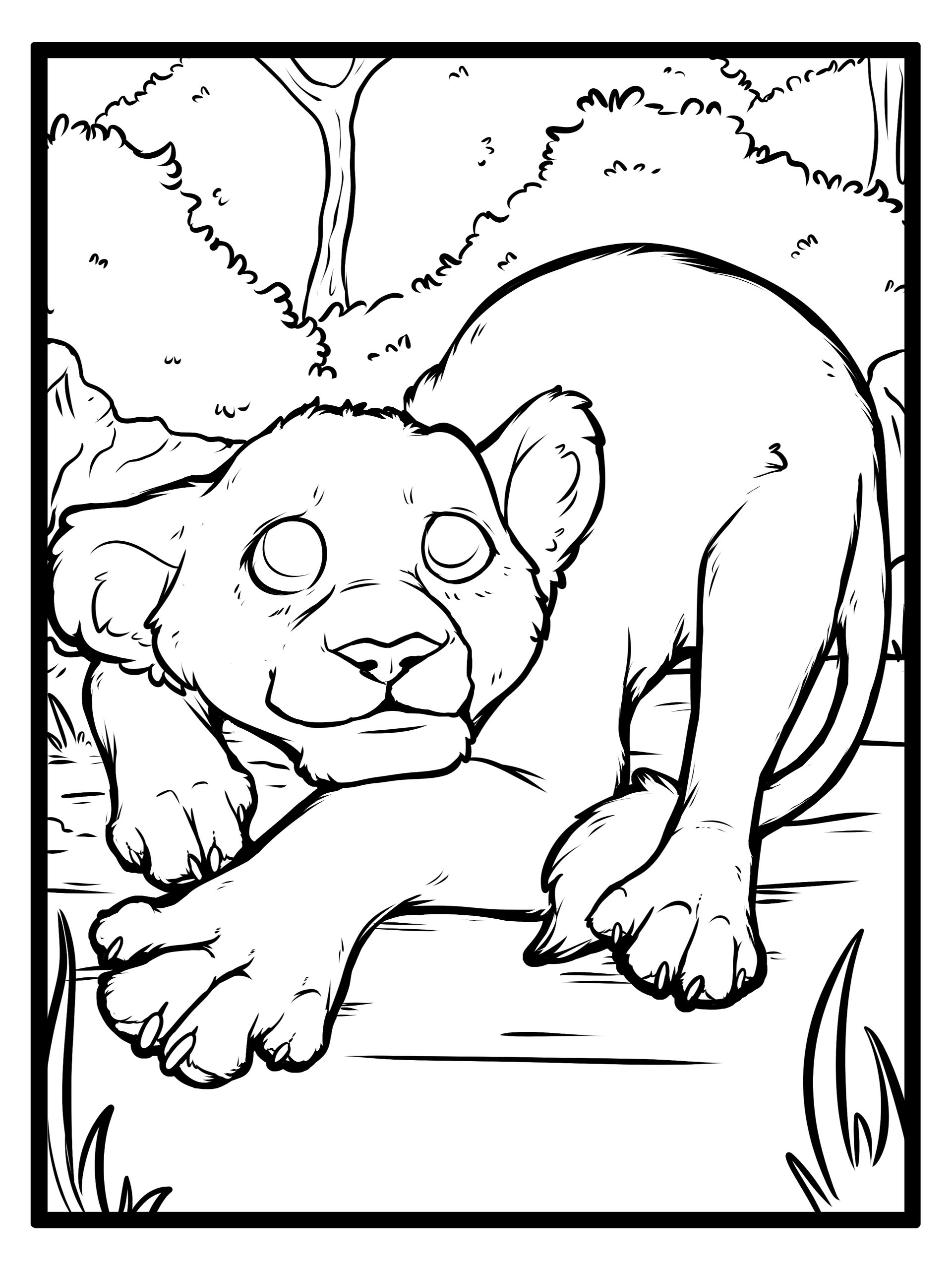 African Lion Collection - Coloring Pages product image (4)