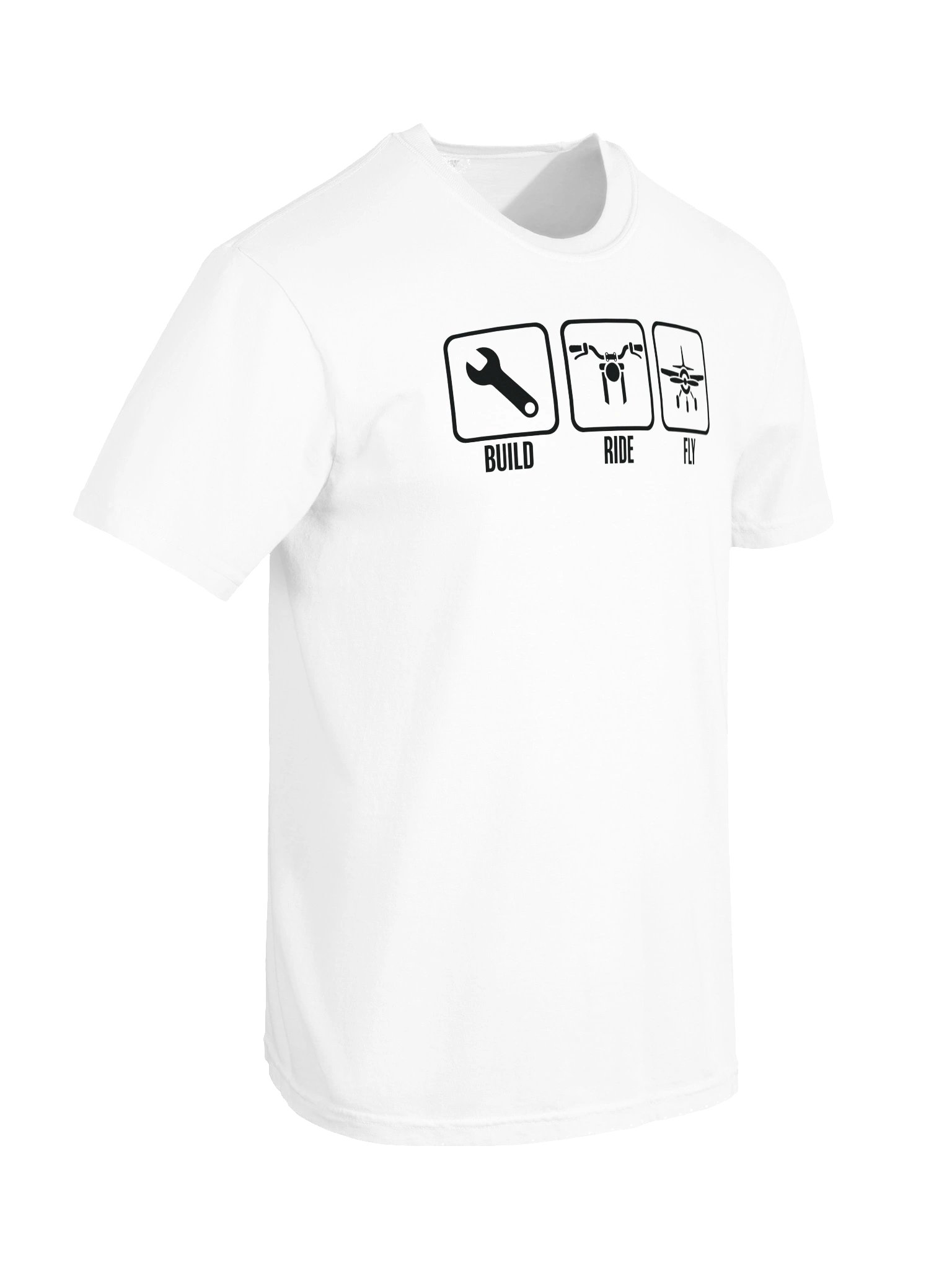 Build-Ride-Fly Tee White product image (10)