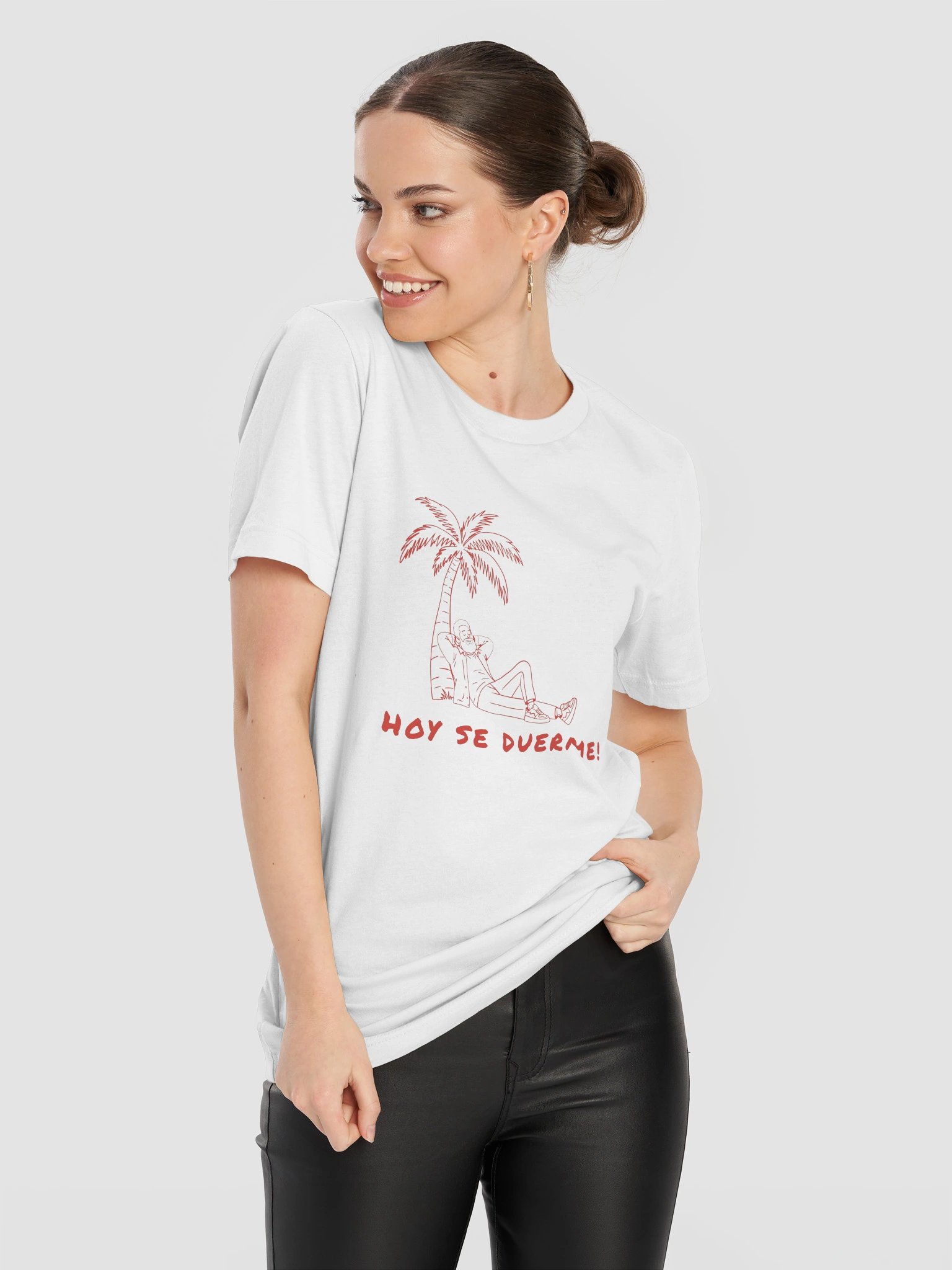 Hoy Se Duerme Tee — White & Vintage White product image (11)