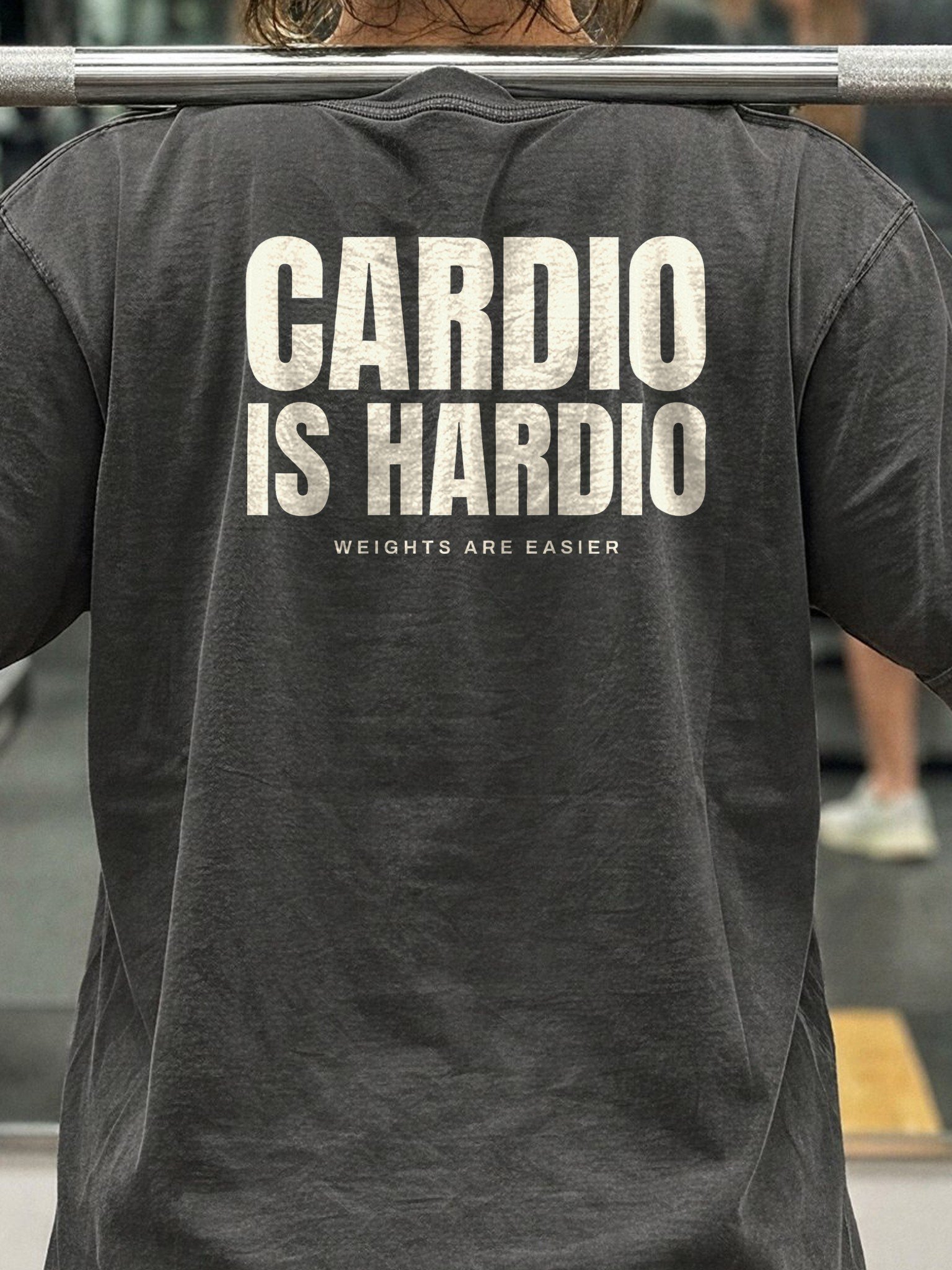 Cardio Is Hardio Oversized Gym Tee | Pump Cover product image (4)