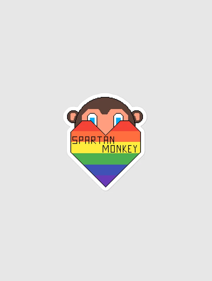 Spartan Monkey Logo Sticker product image (1)