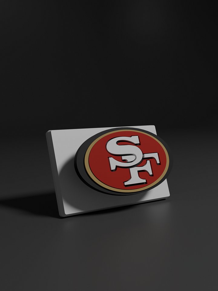 San Francisco 49ers 3D Printed Floating Logo Sign (Digital File Only) product image (1)