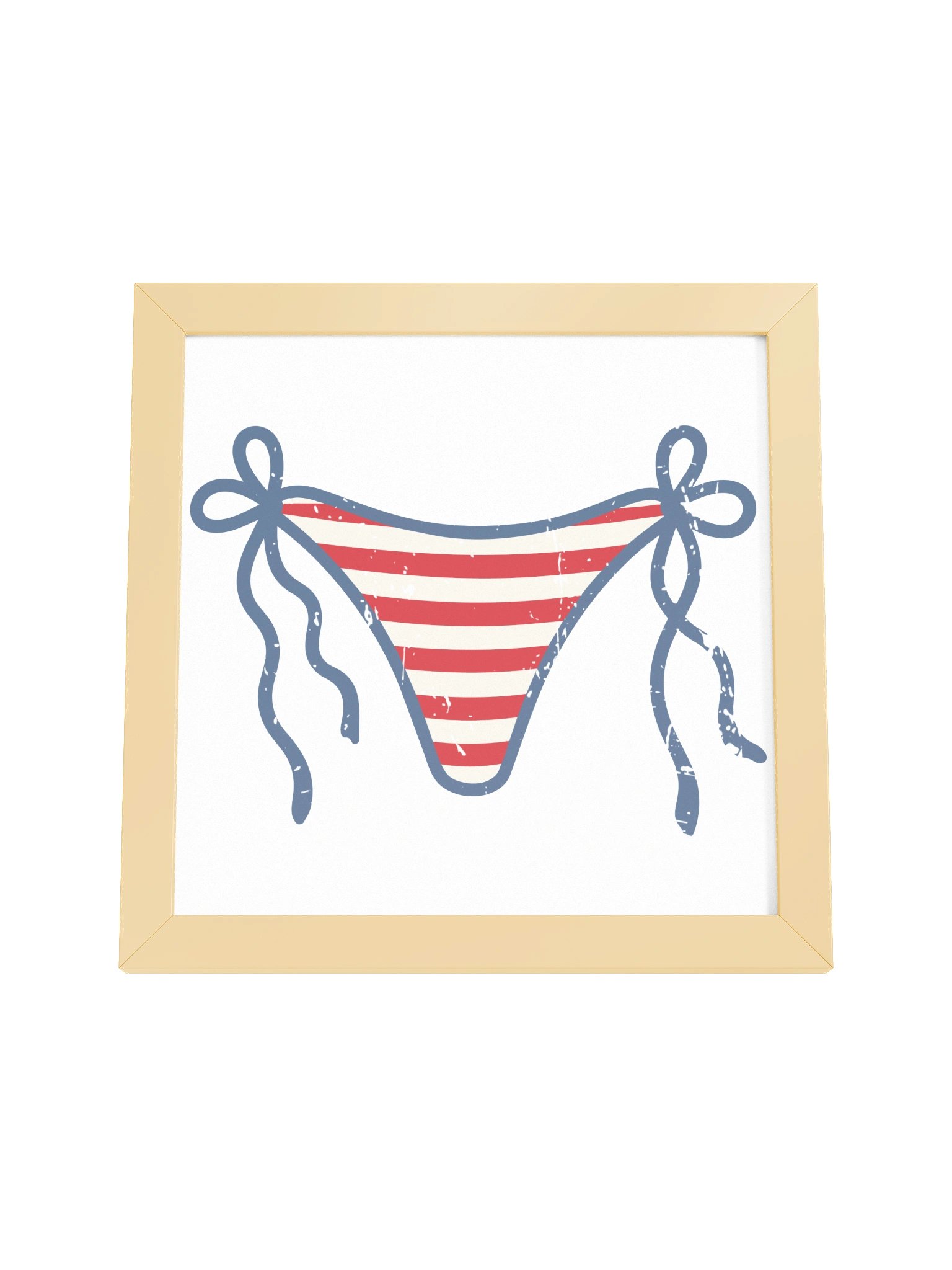 Patriotic Striped Bikini Bottom Poster product image (32)
