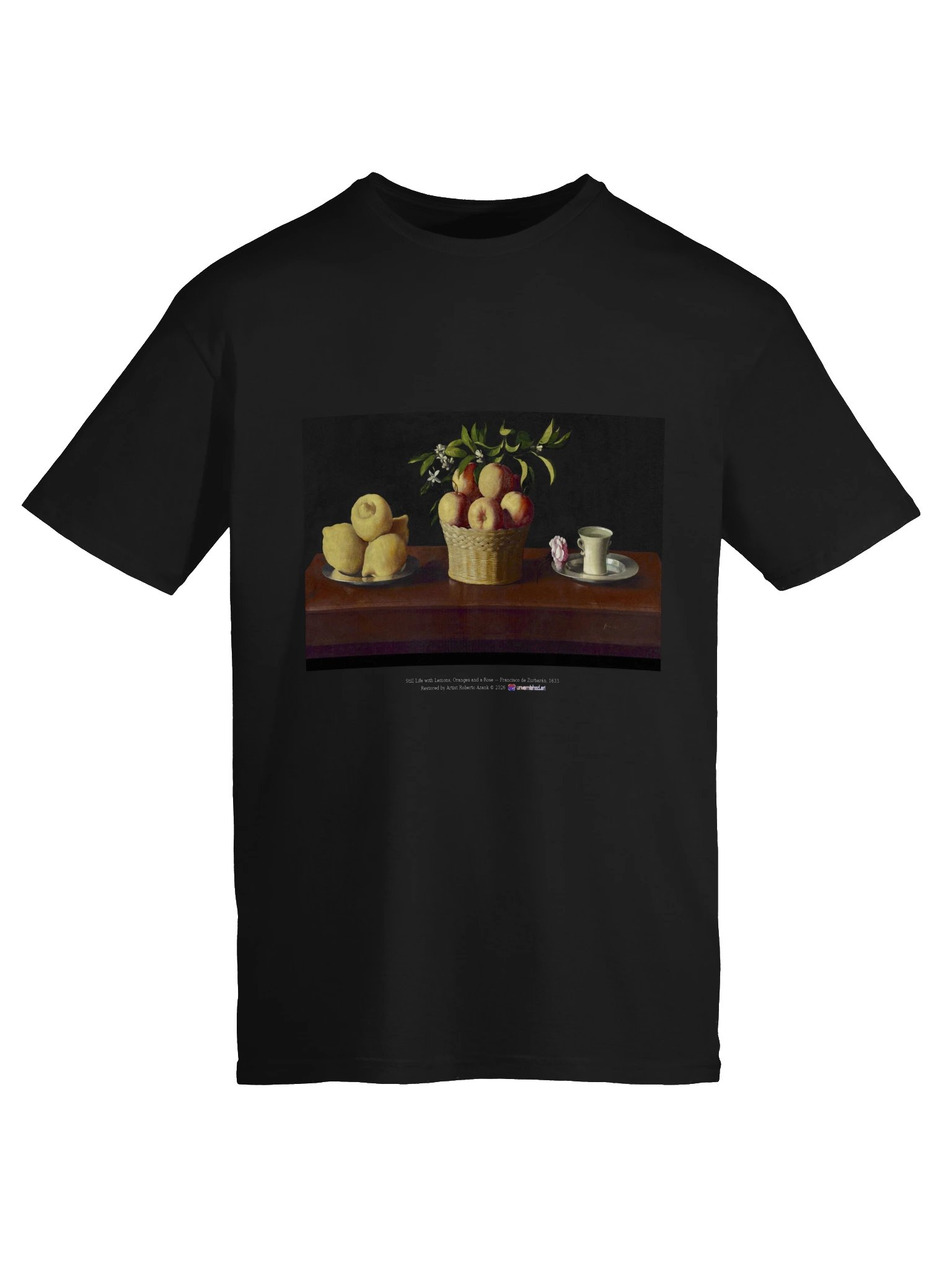 Still Life with Lemons, Oranges and a Rose — T-Shirt product image (5)