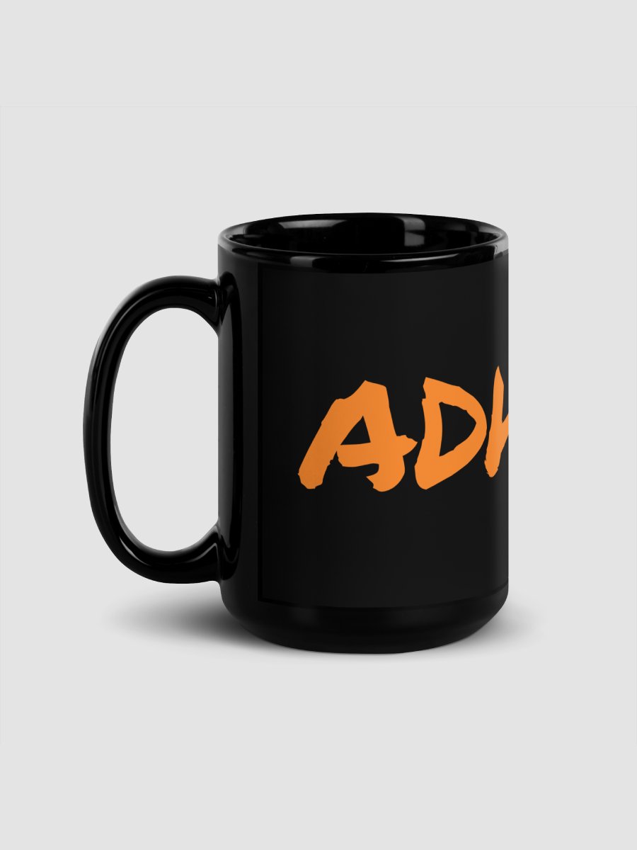ADHDAF Black 15 oz Glossy Mug product image (3)