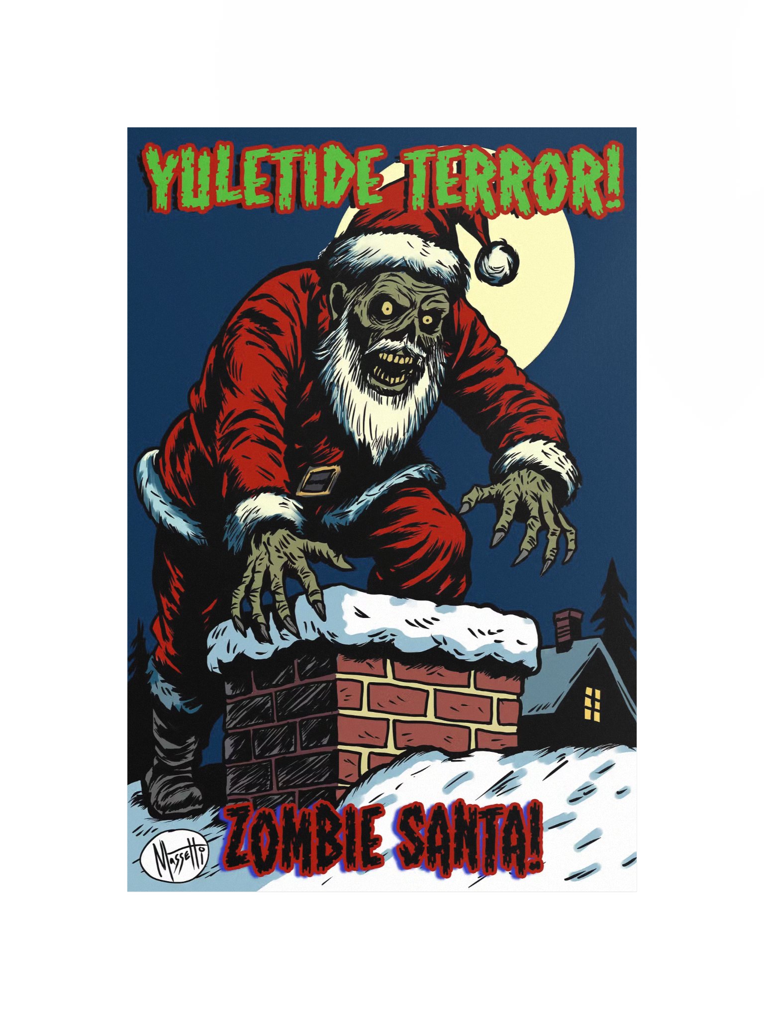 ZOMBIE SANTA Art Print product image (4)