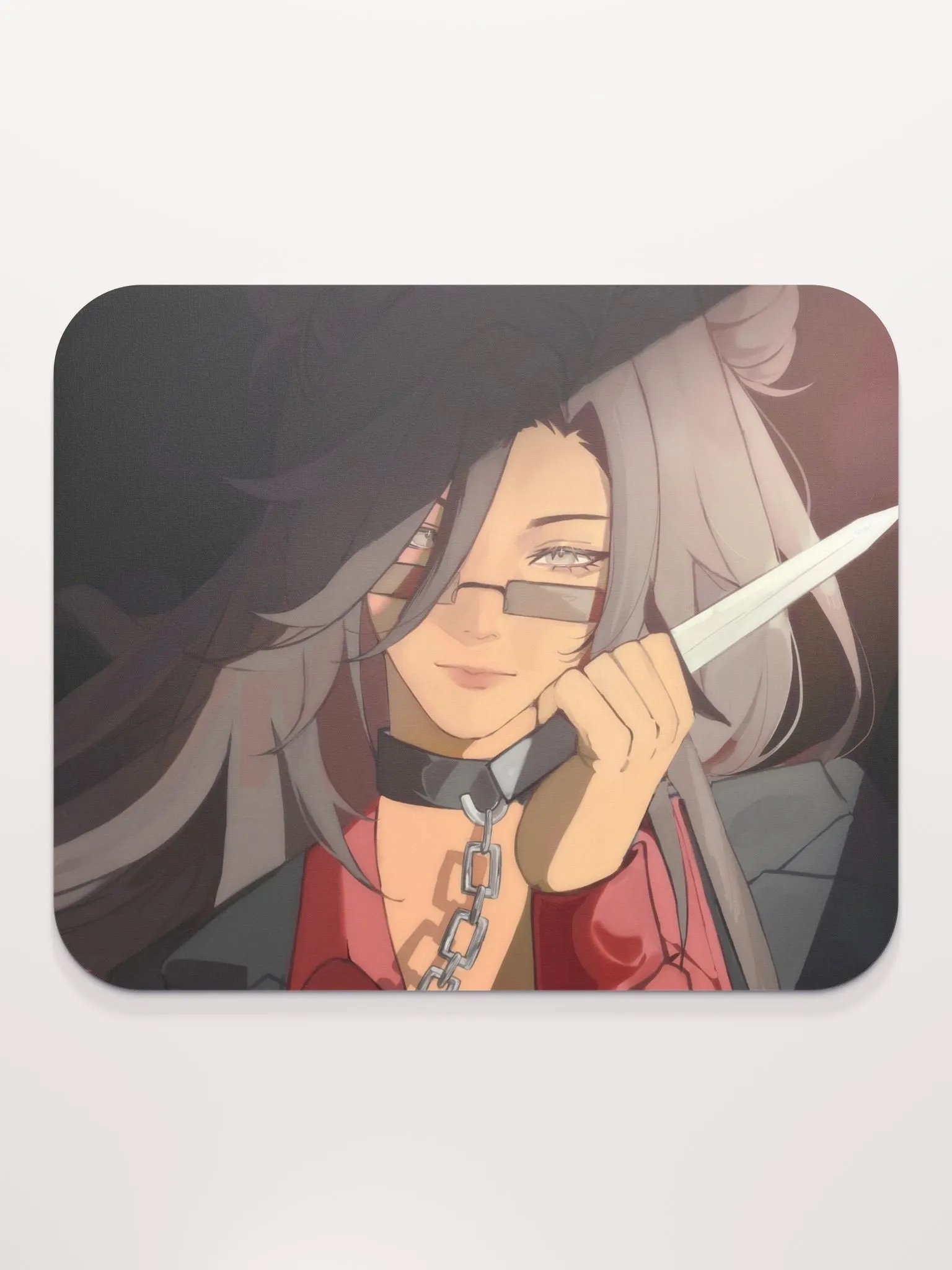 Gothic Anime Knife Mouse Pad product image (2)