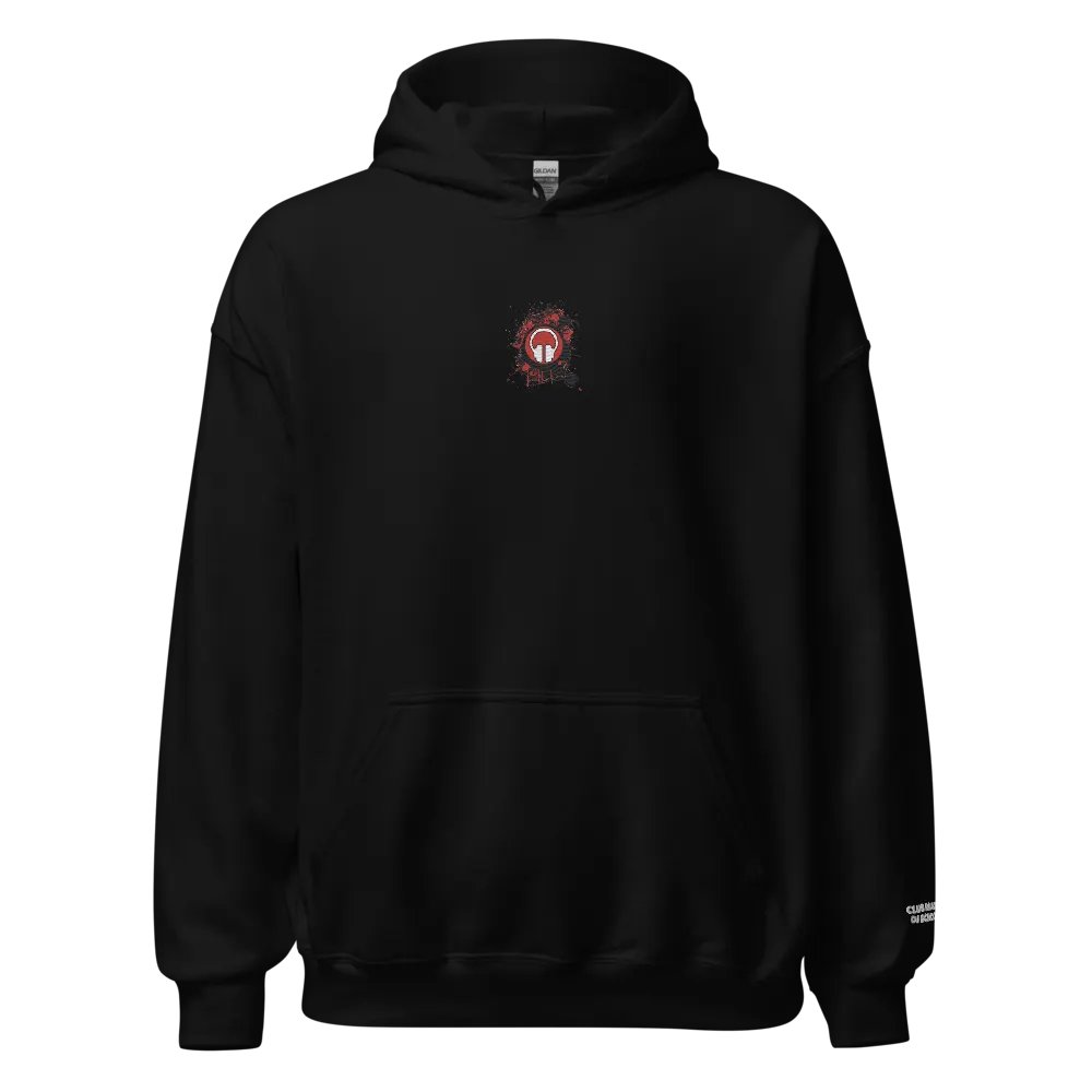 Paint Splat Headphones Centre Embroidered Gildan® Classic Hoodie product image (1)